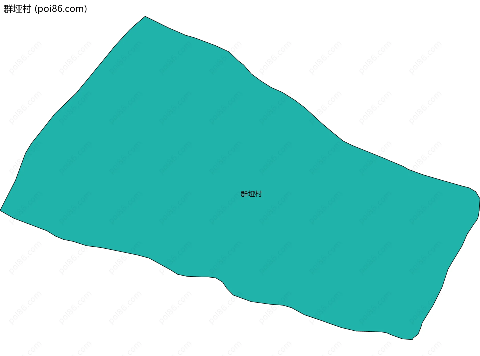 群垭村边界地图