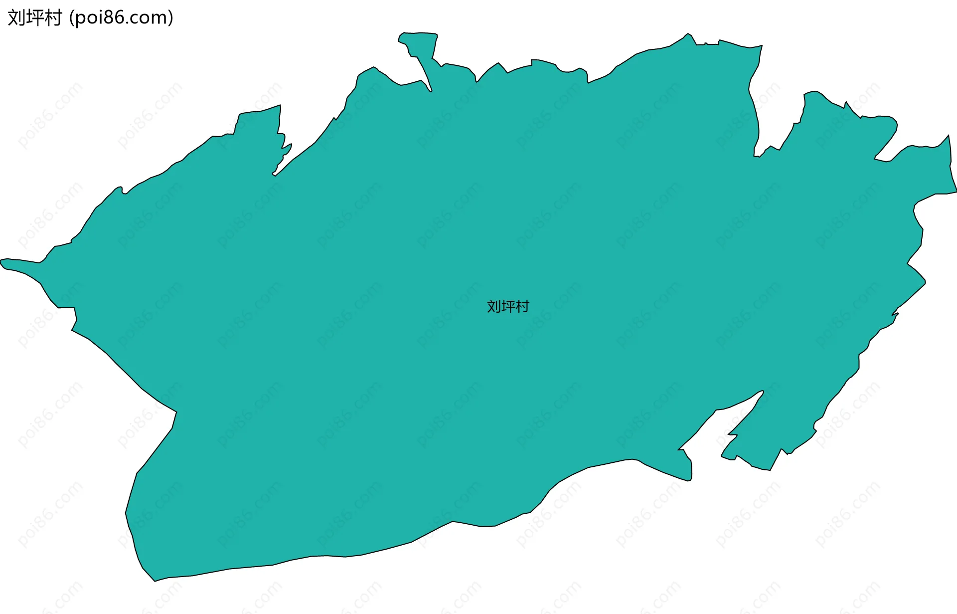 刘坪村边界地图