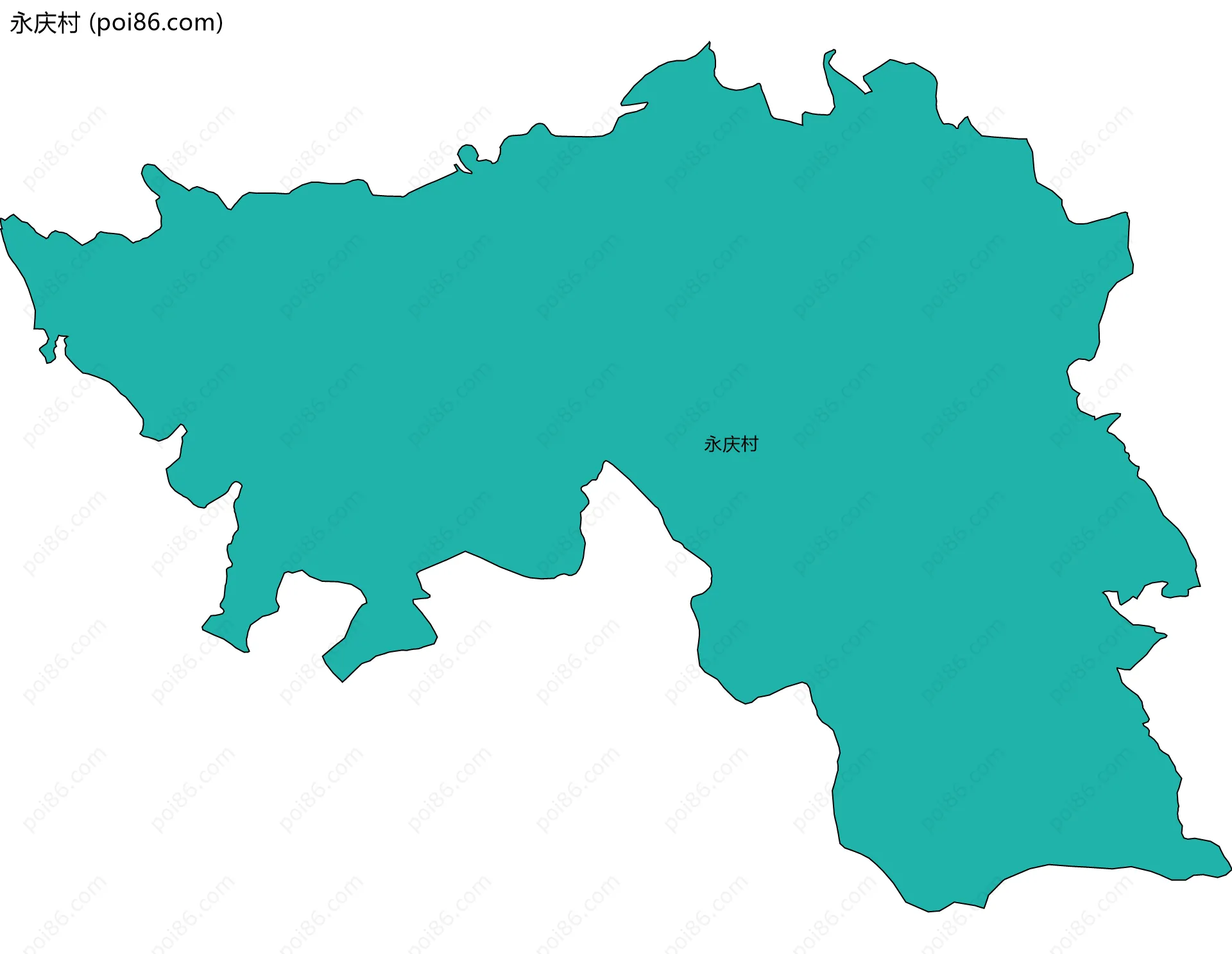 永庆村边界地图