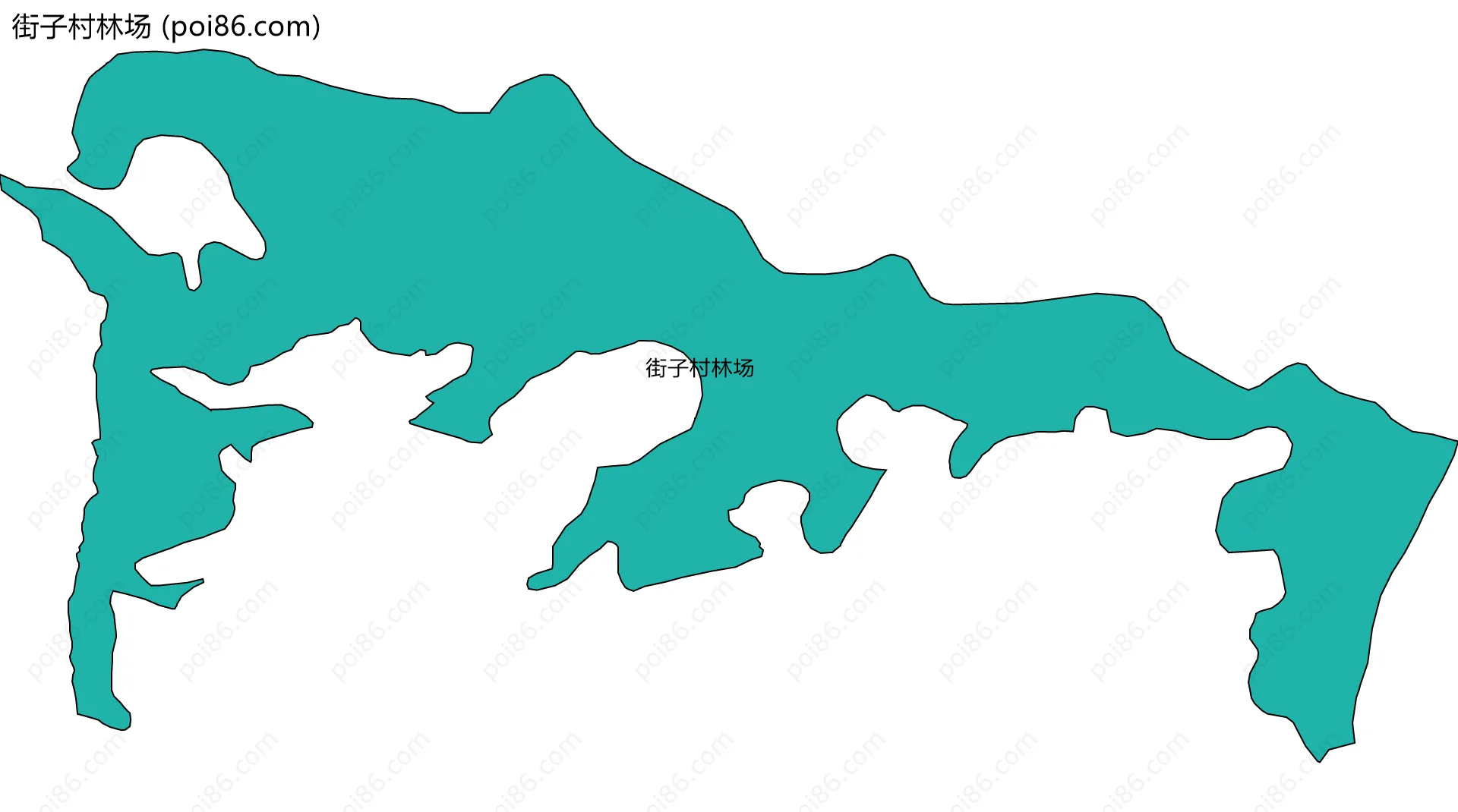 街子村林场边界地图