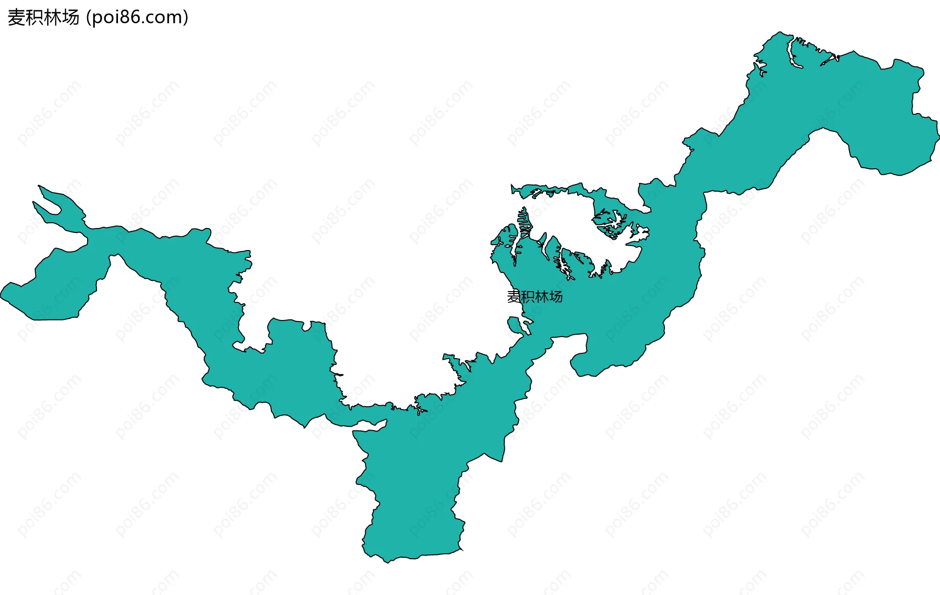 麦积林场边界地图