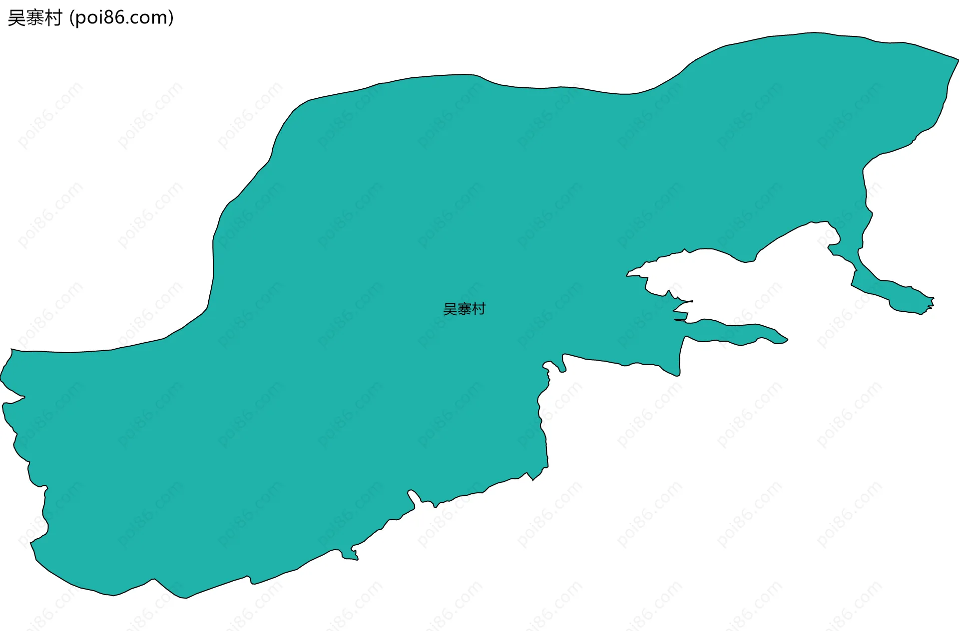 吴寨村边界地图