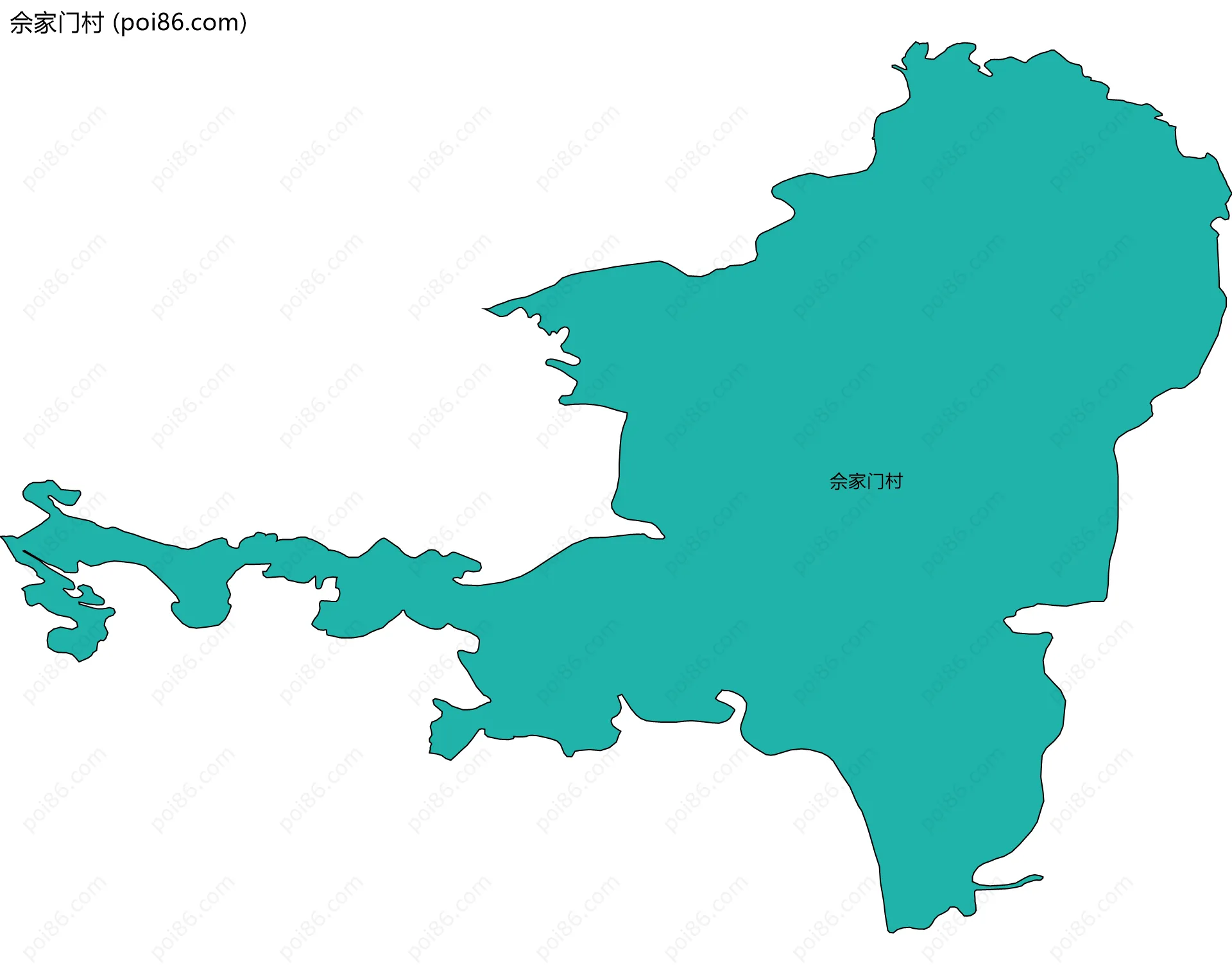 佘家门村边界地图