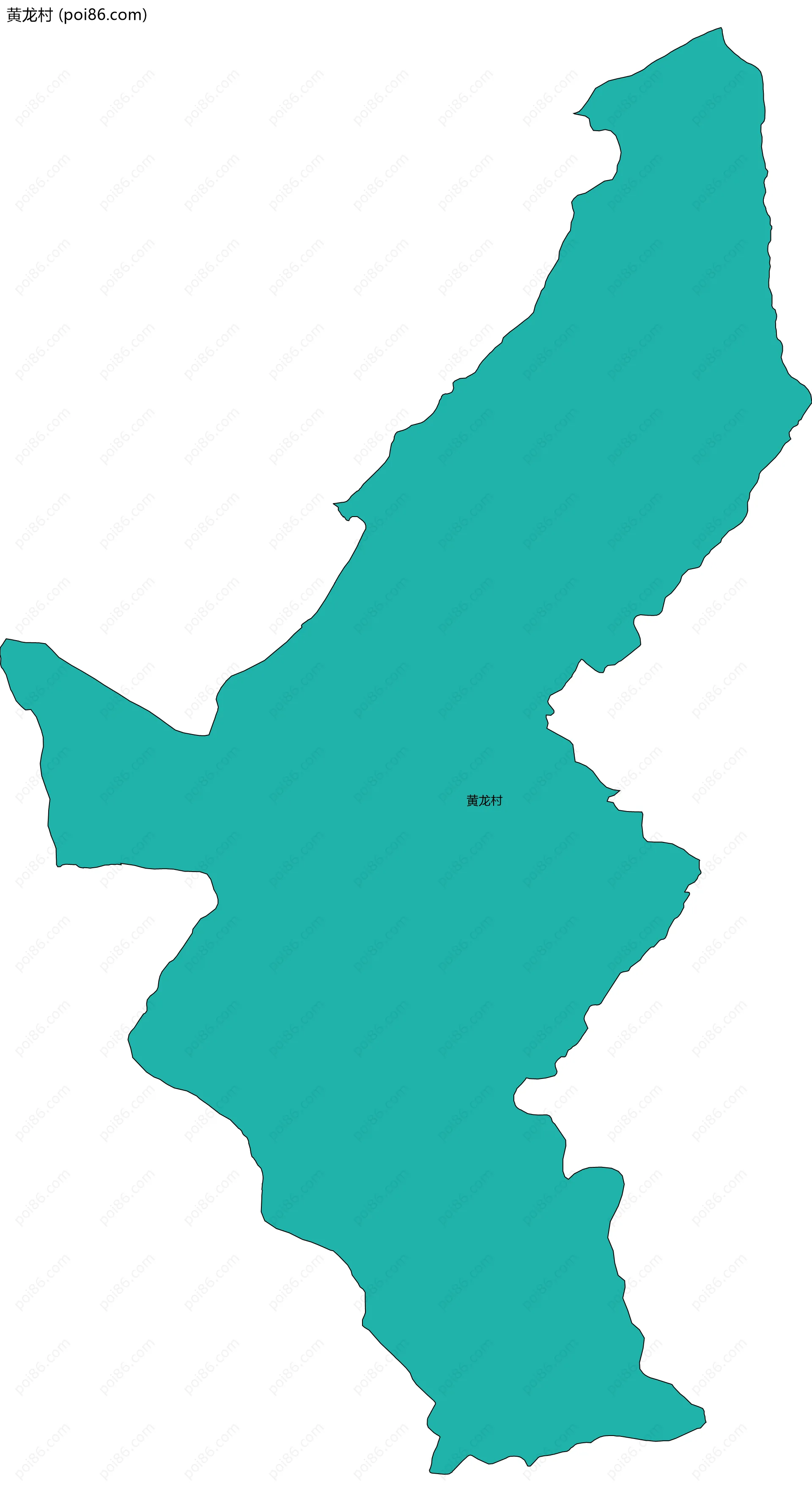 黄龙村边界地图