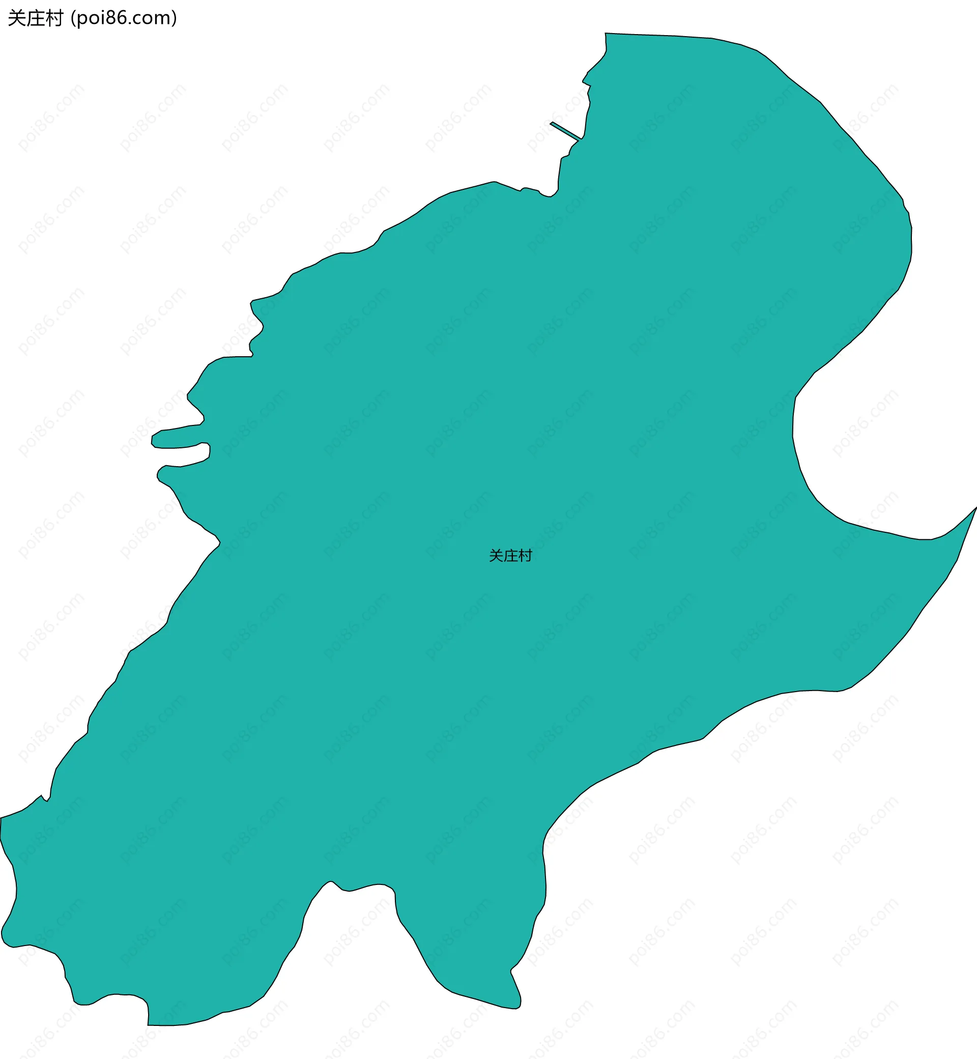 关庄村边界地图