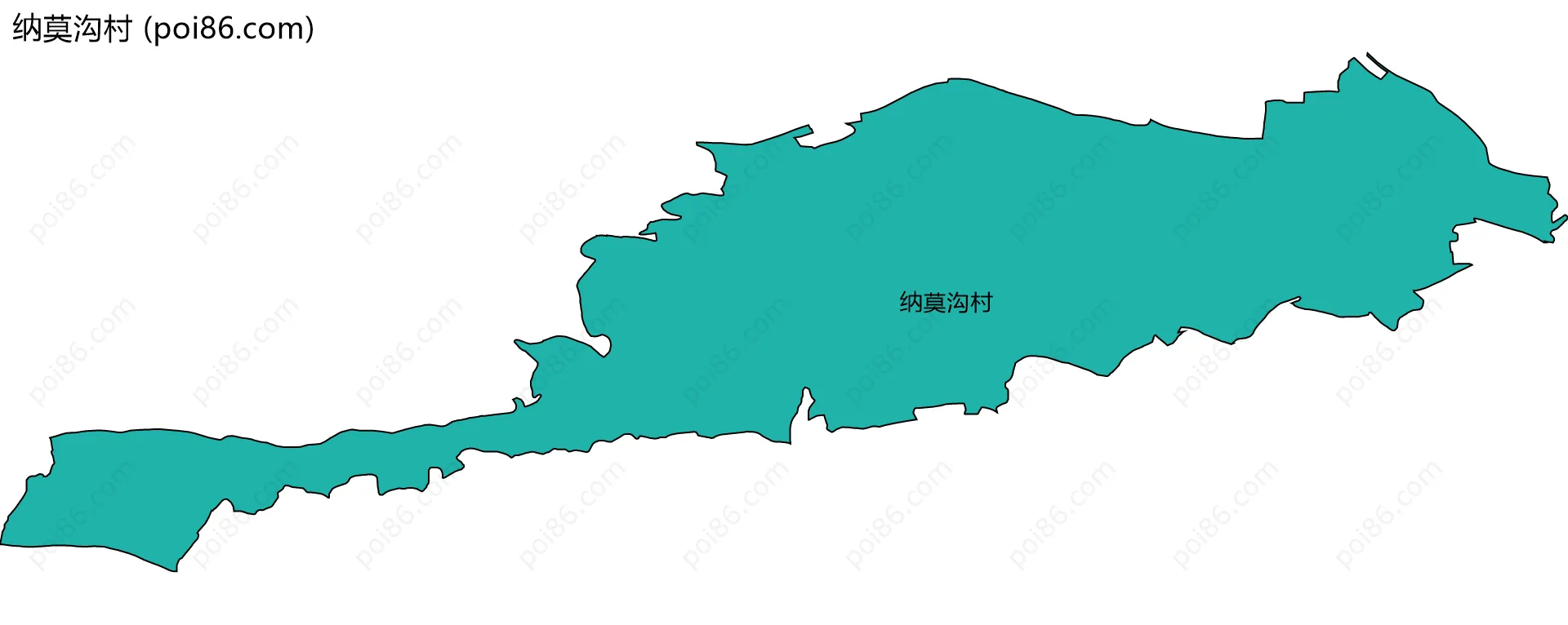 纳莫沟村边界地图