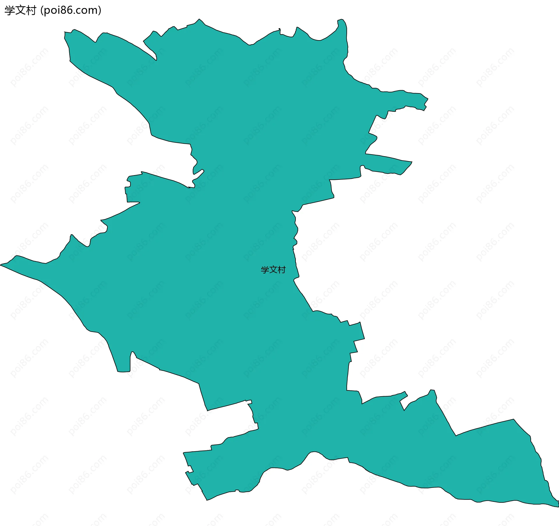 学文村边界地图