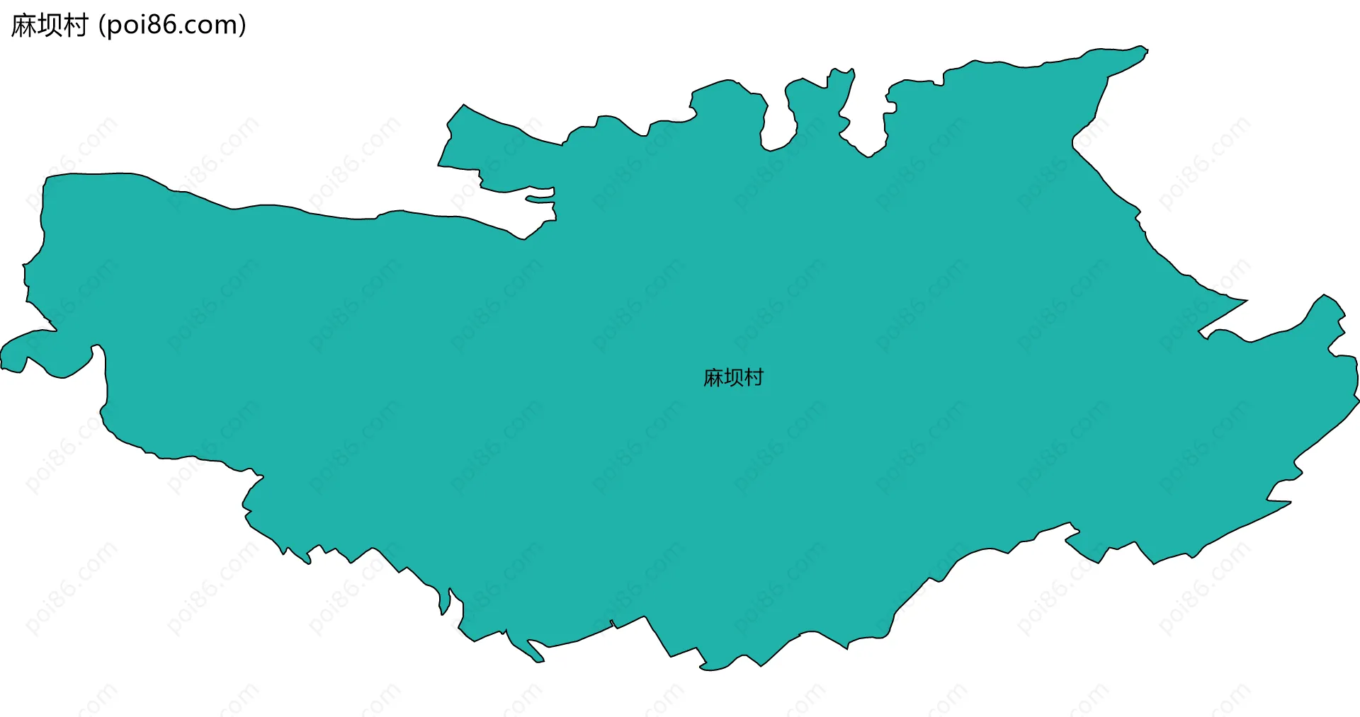 麻坝村边界地图