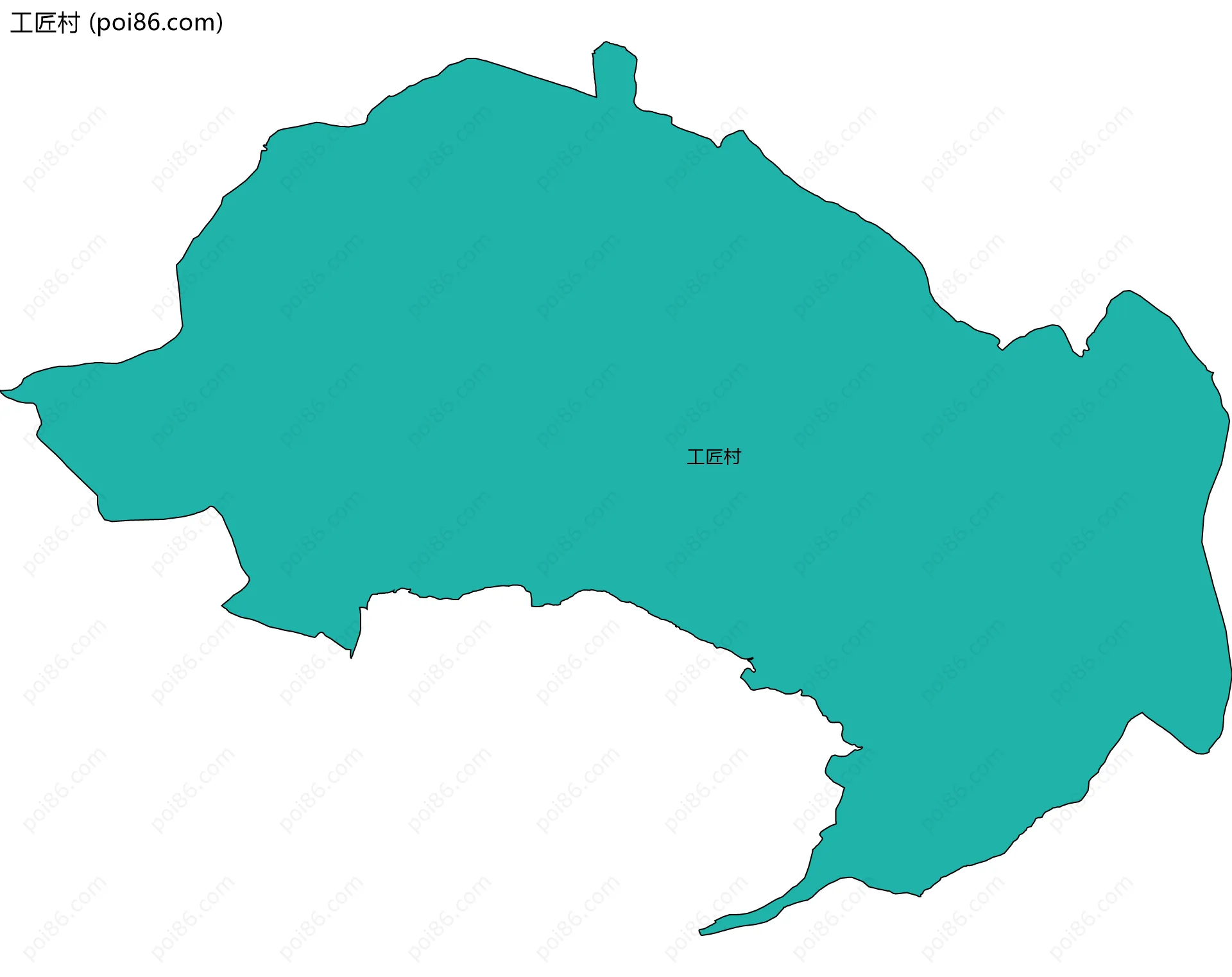 工匠村边界地图