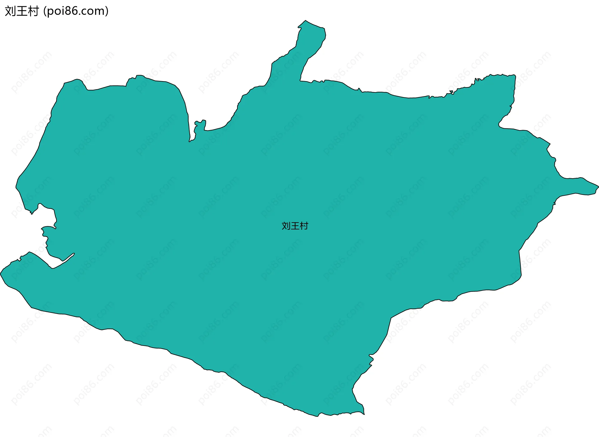 刘王村边界地图