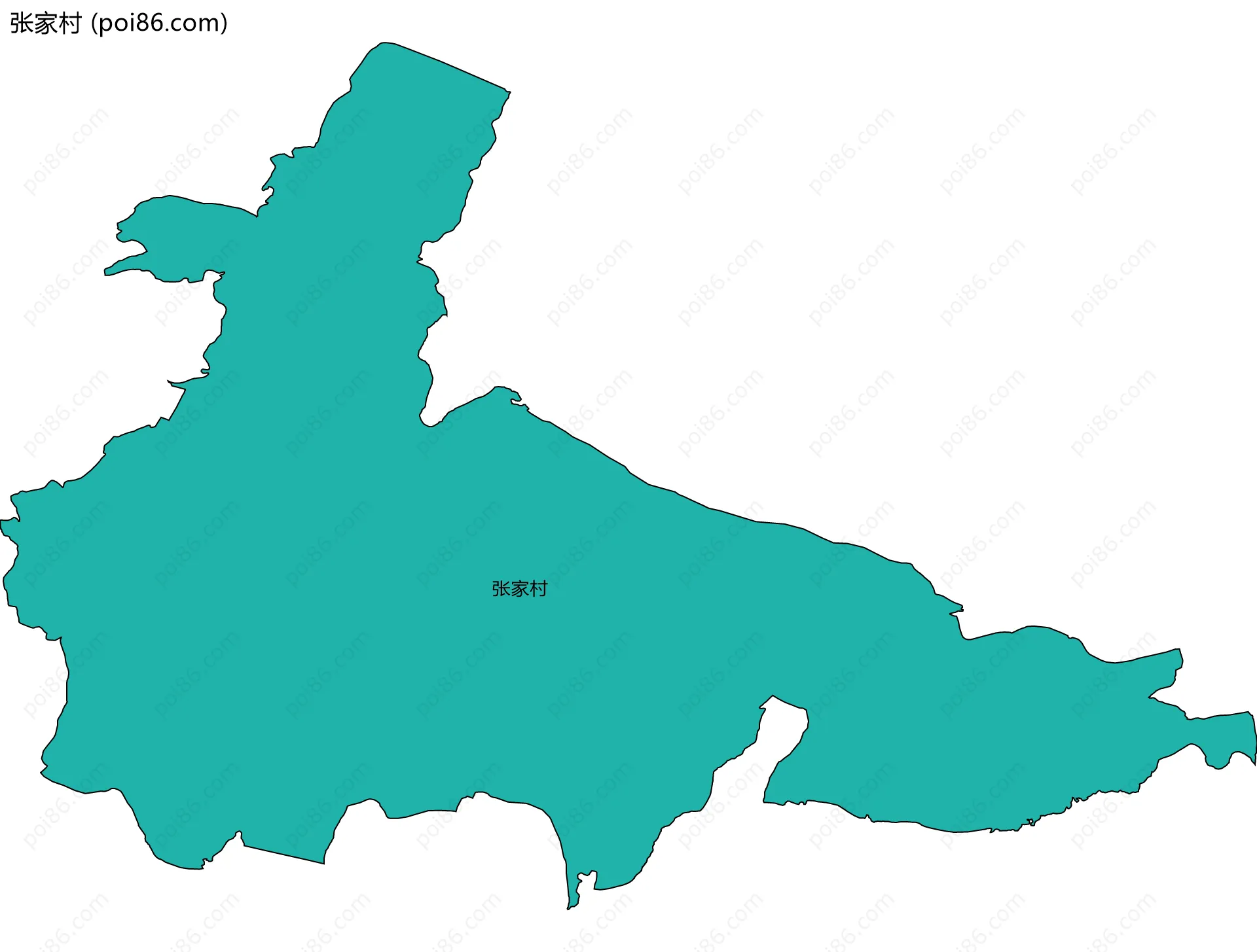 张家村边界地图