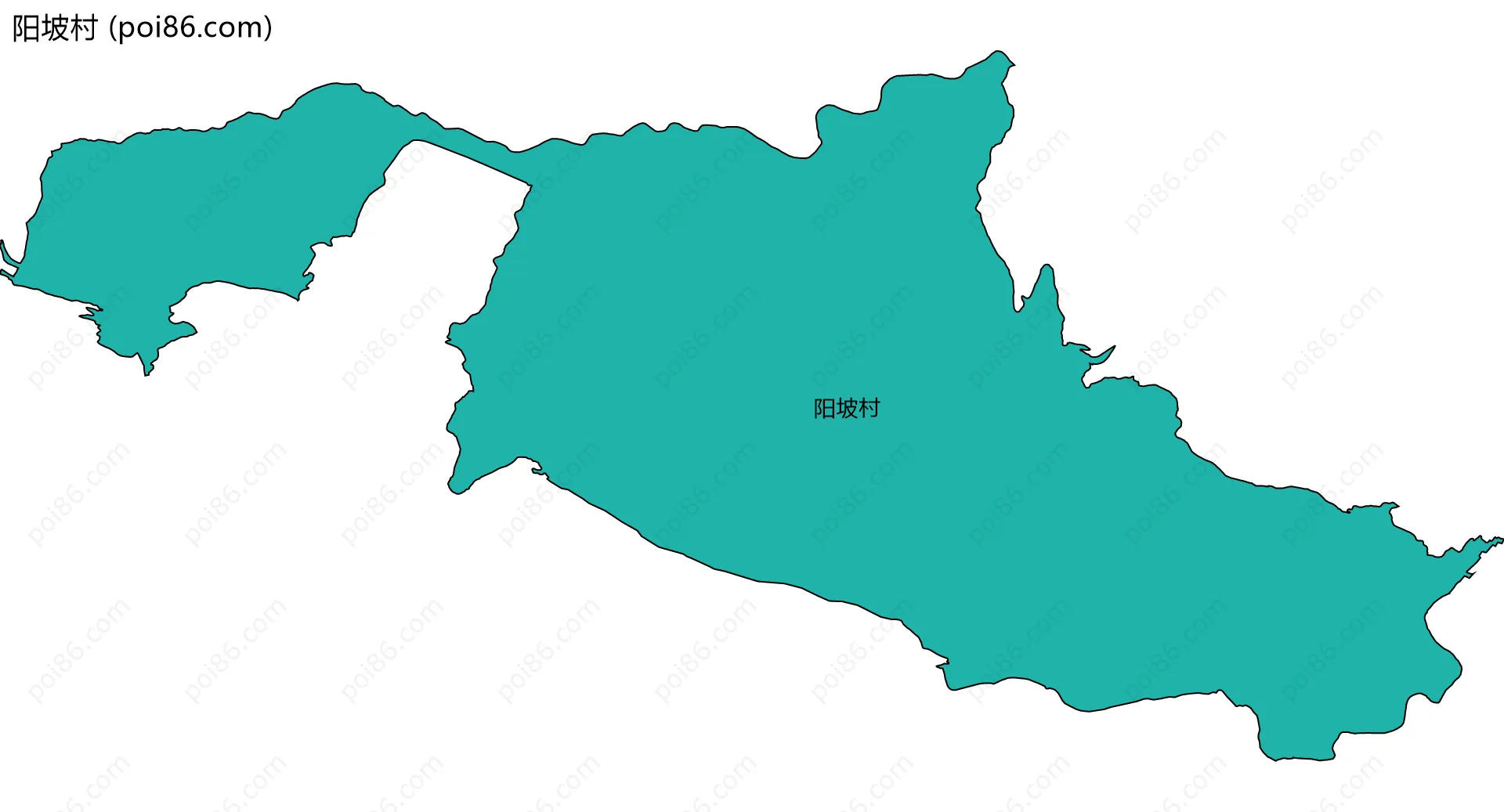 阳坡村边界地图