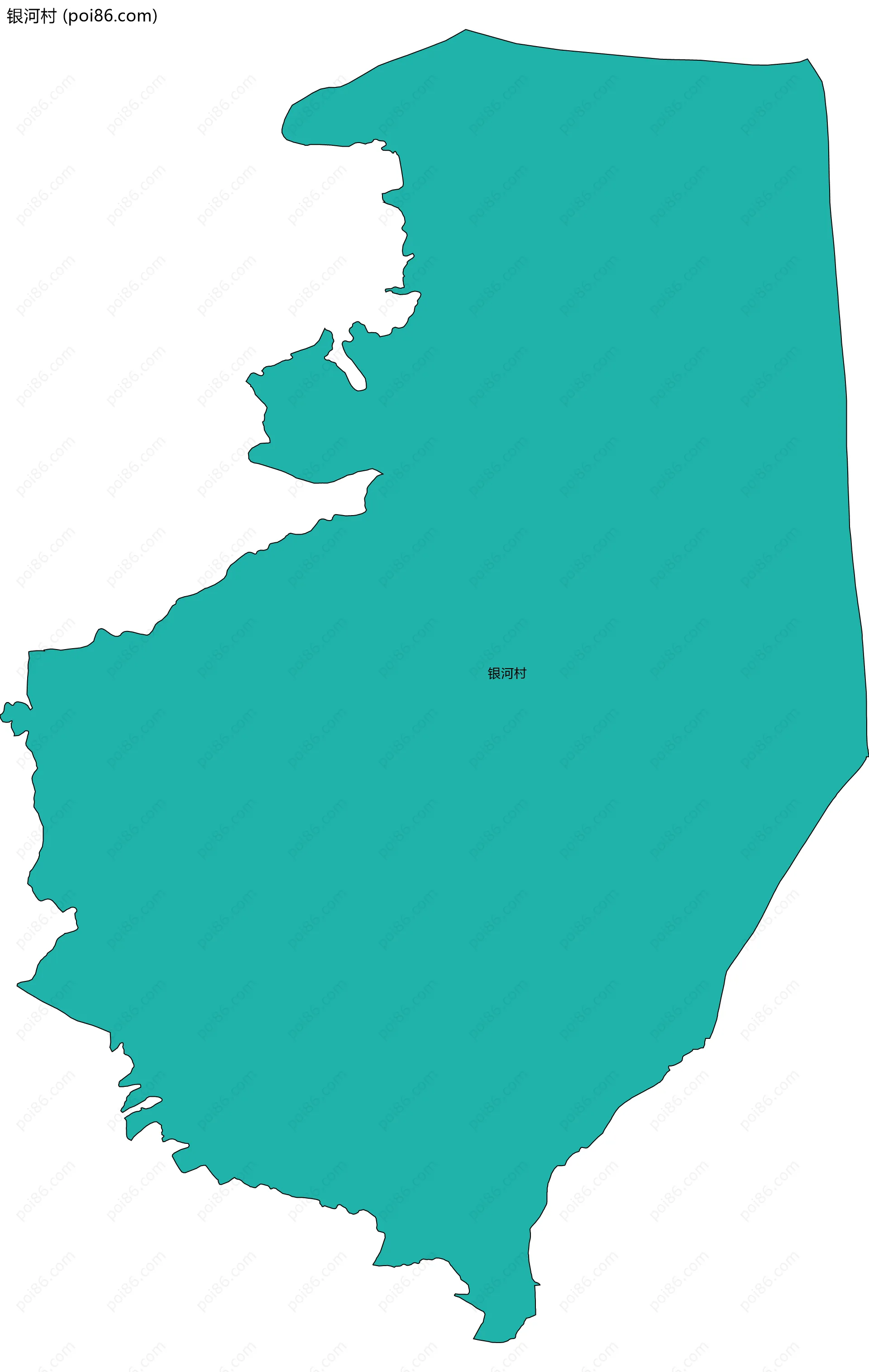 银河村边界地图