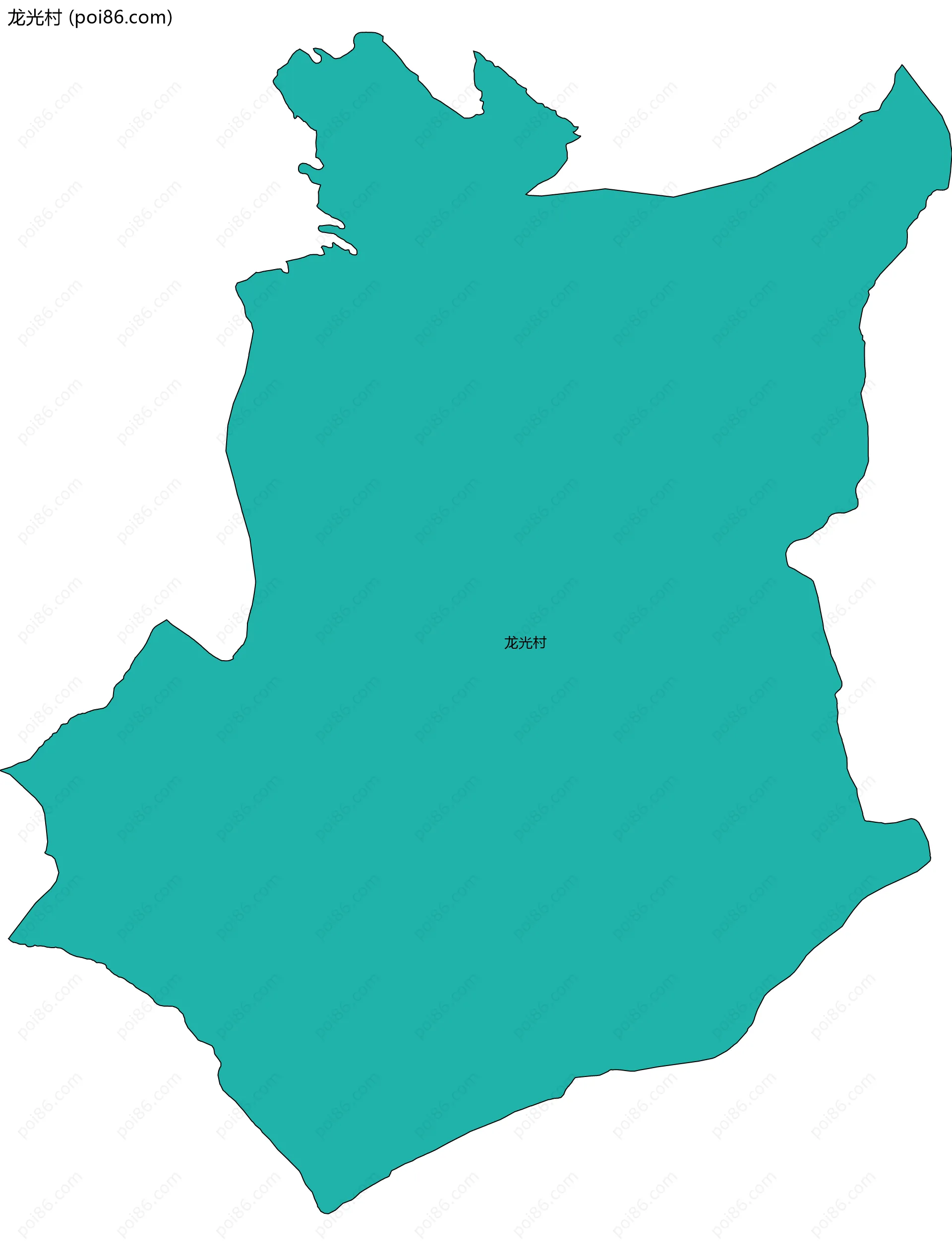 龙光村边界地图