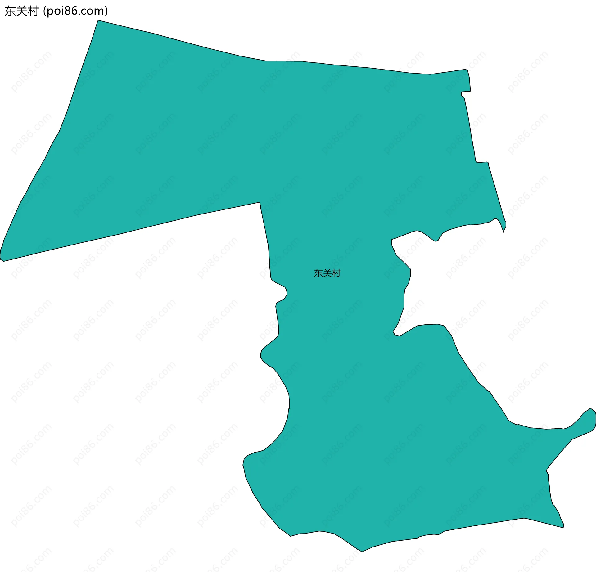 东关村边界地图