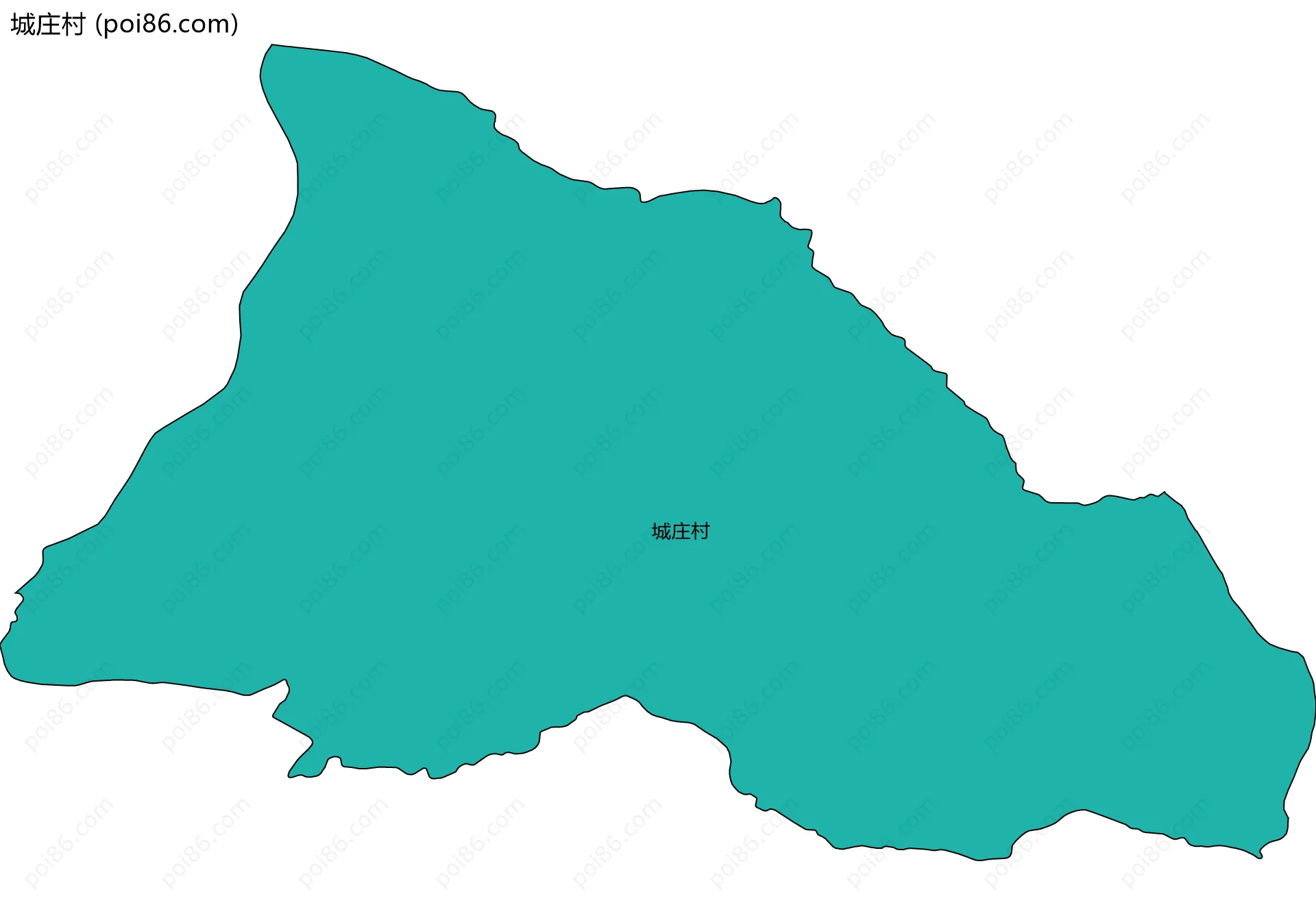 城庄村边界地图