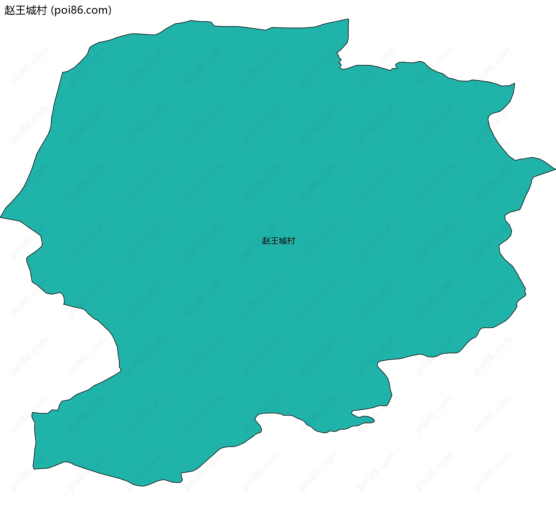 赵王城村边界地图