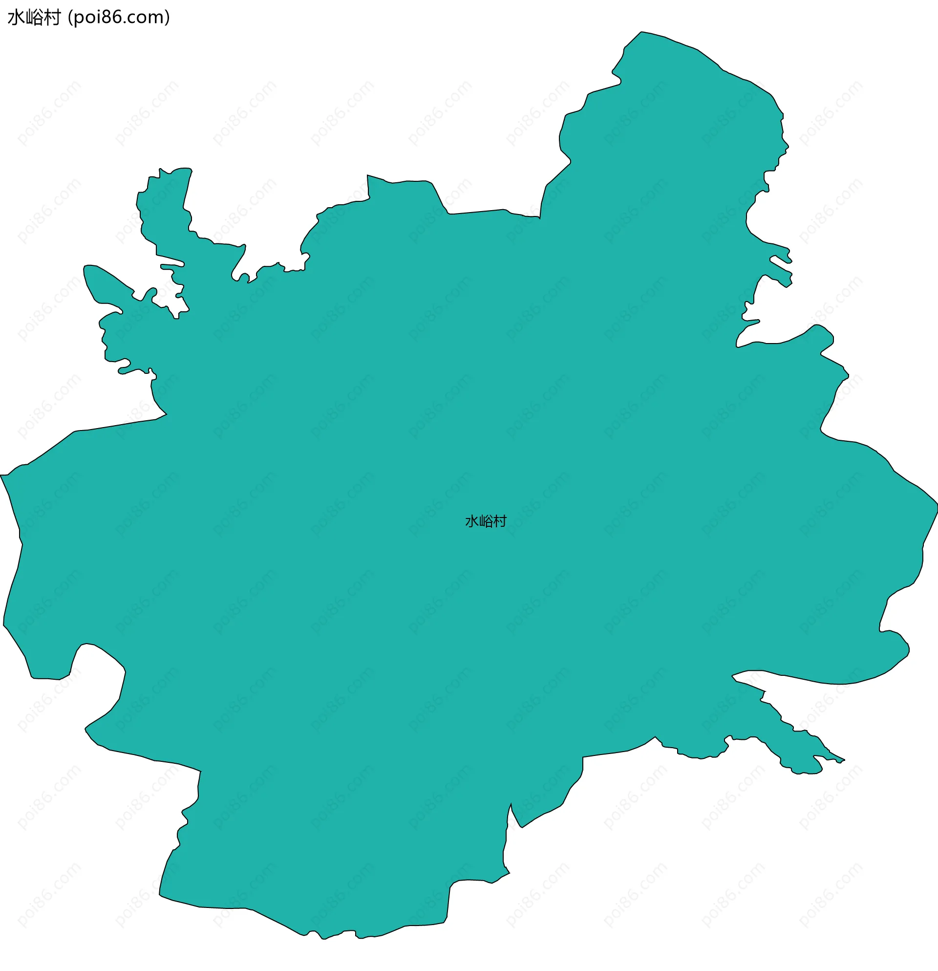 水峪村边界地图