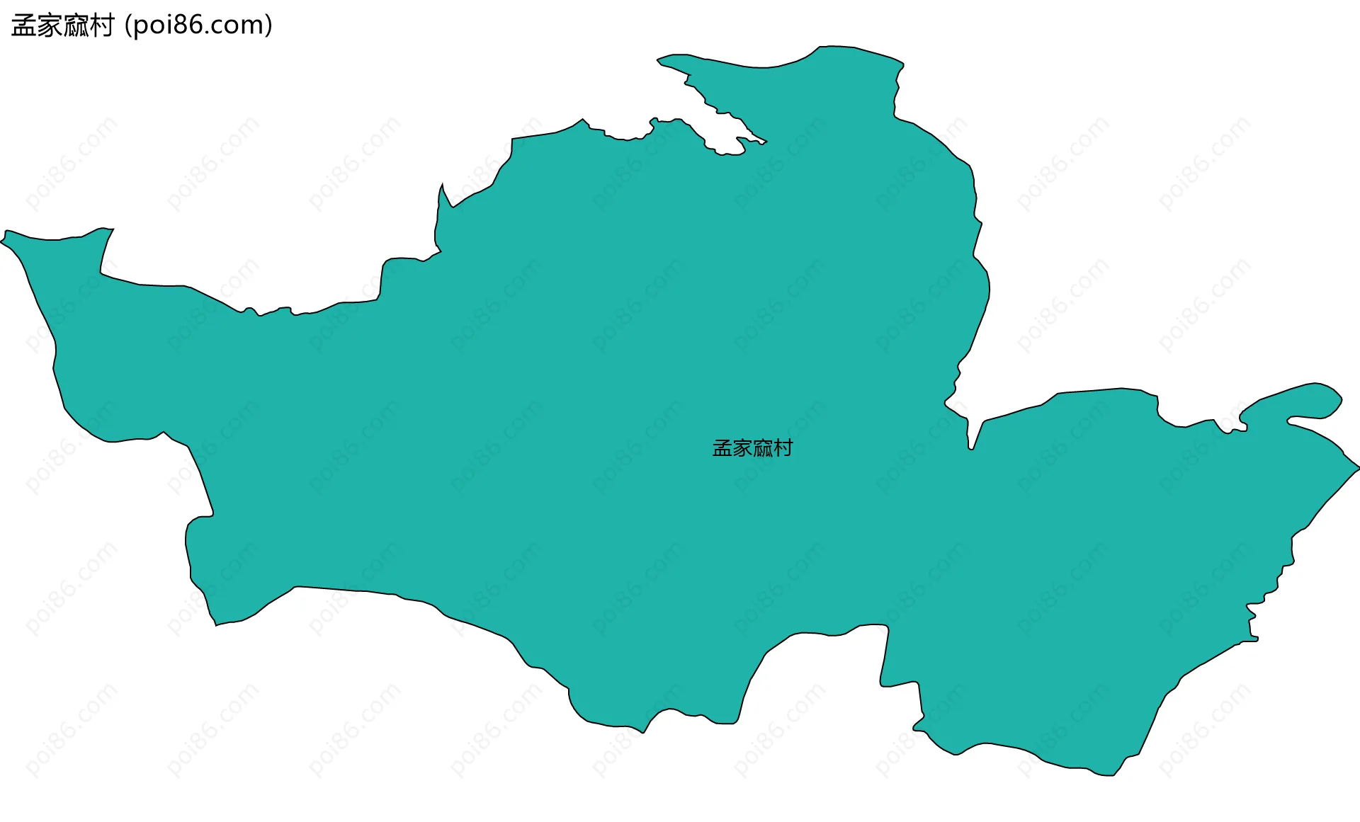 孟家窳村边界地图