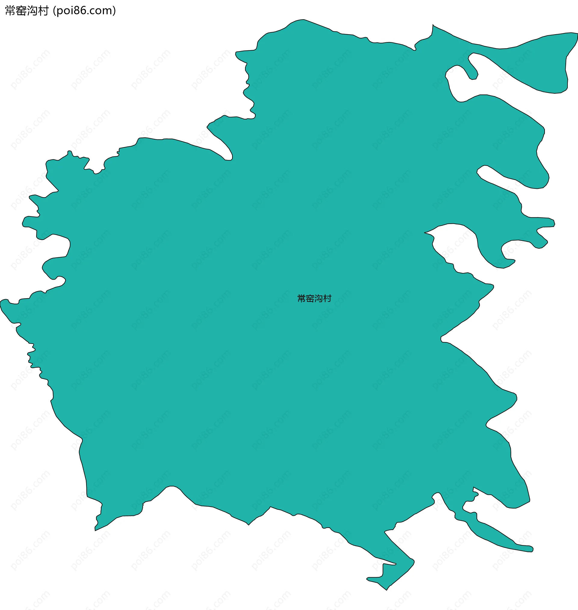 常窑沟村边界地图