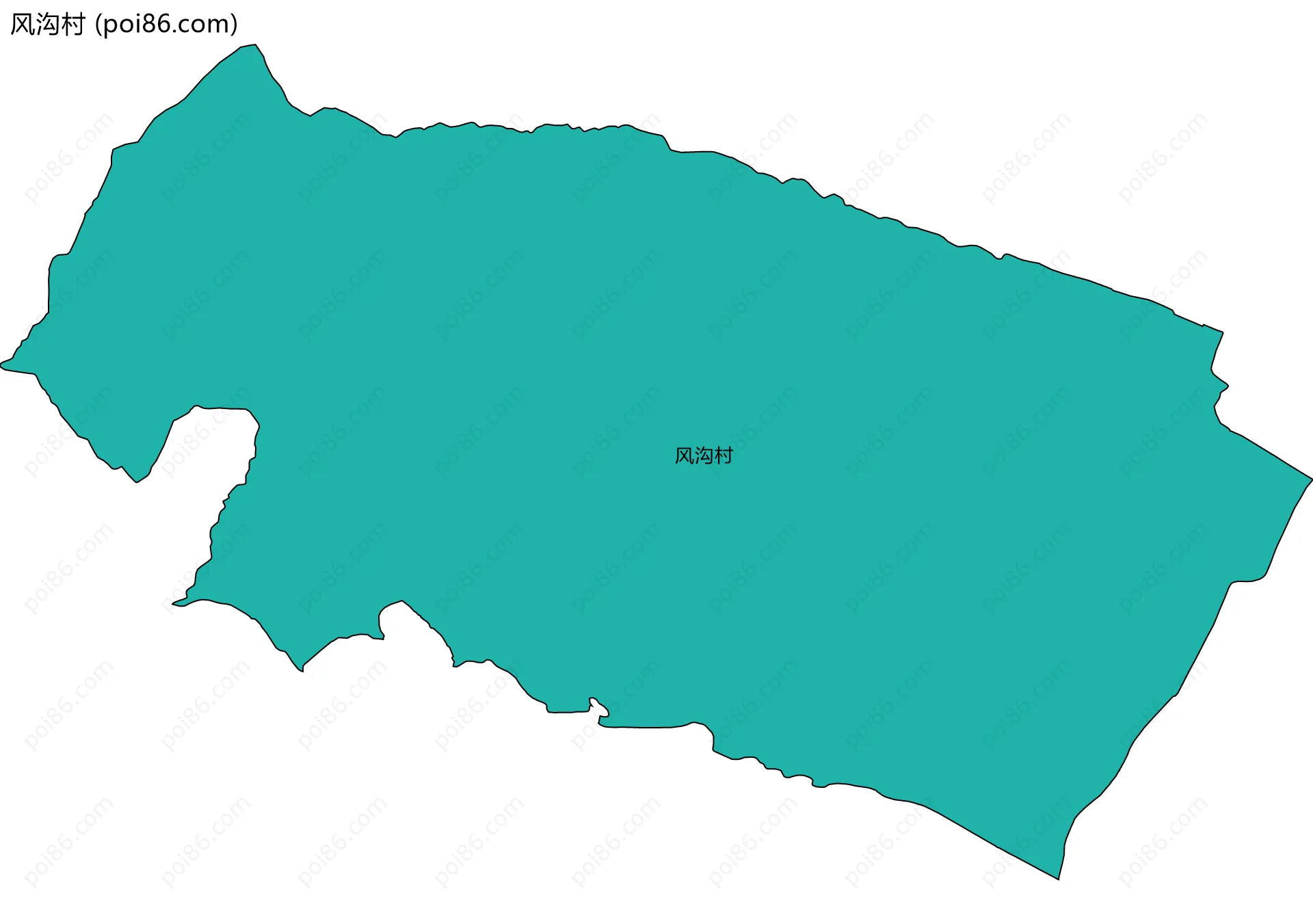风沟村边界地图