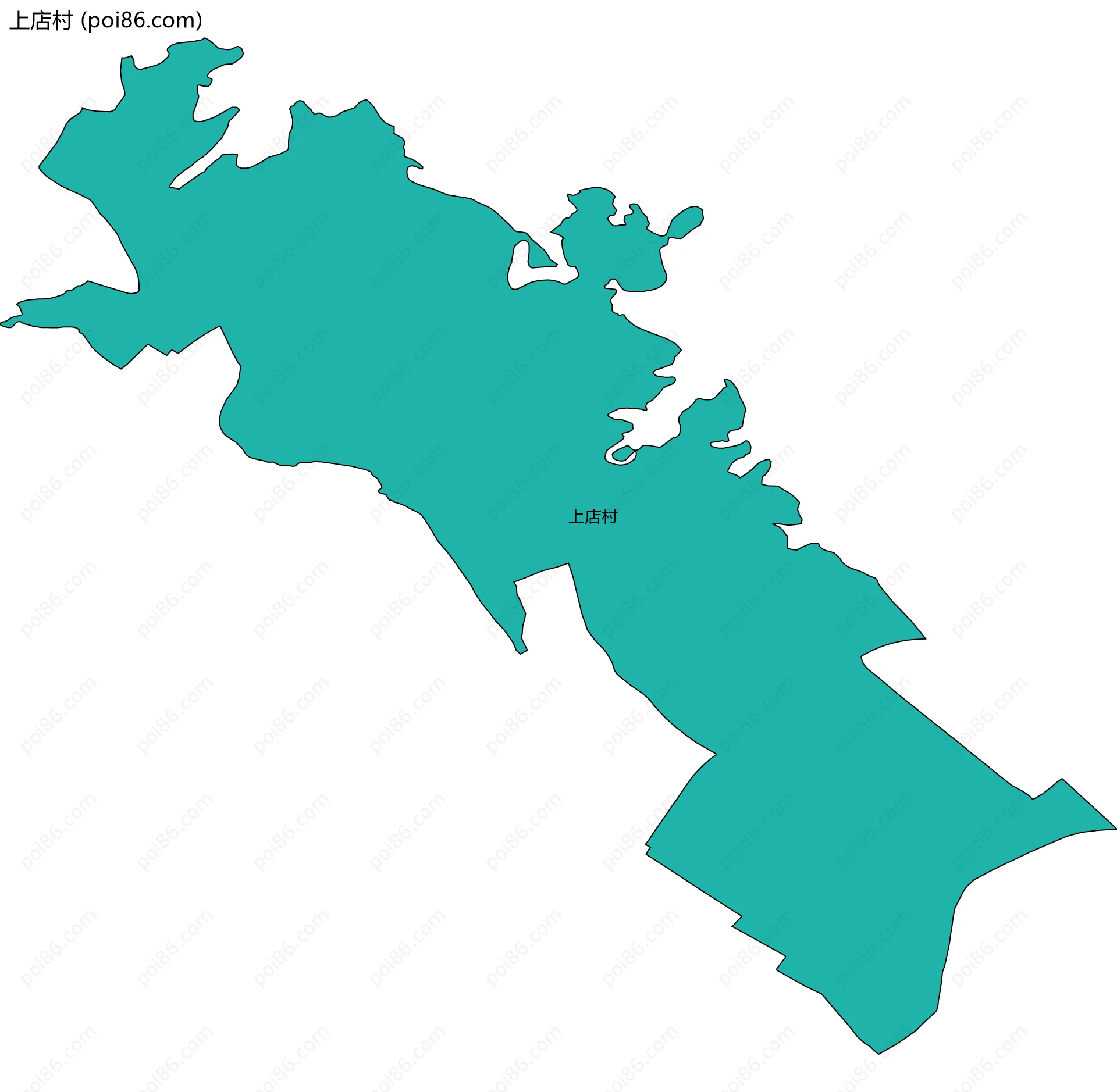 上店村边界地图