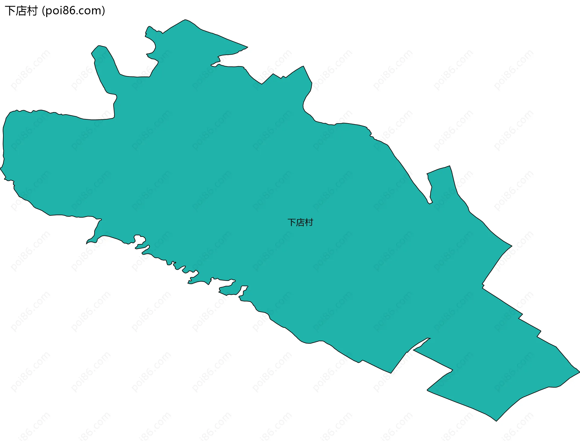下店村边界地图