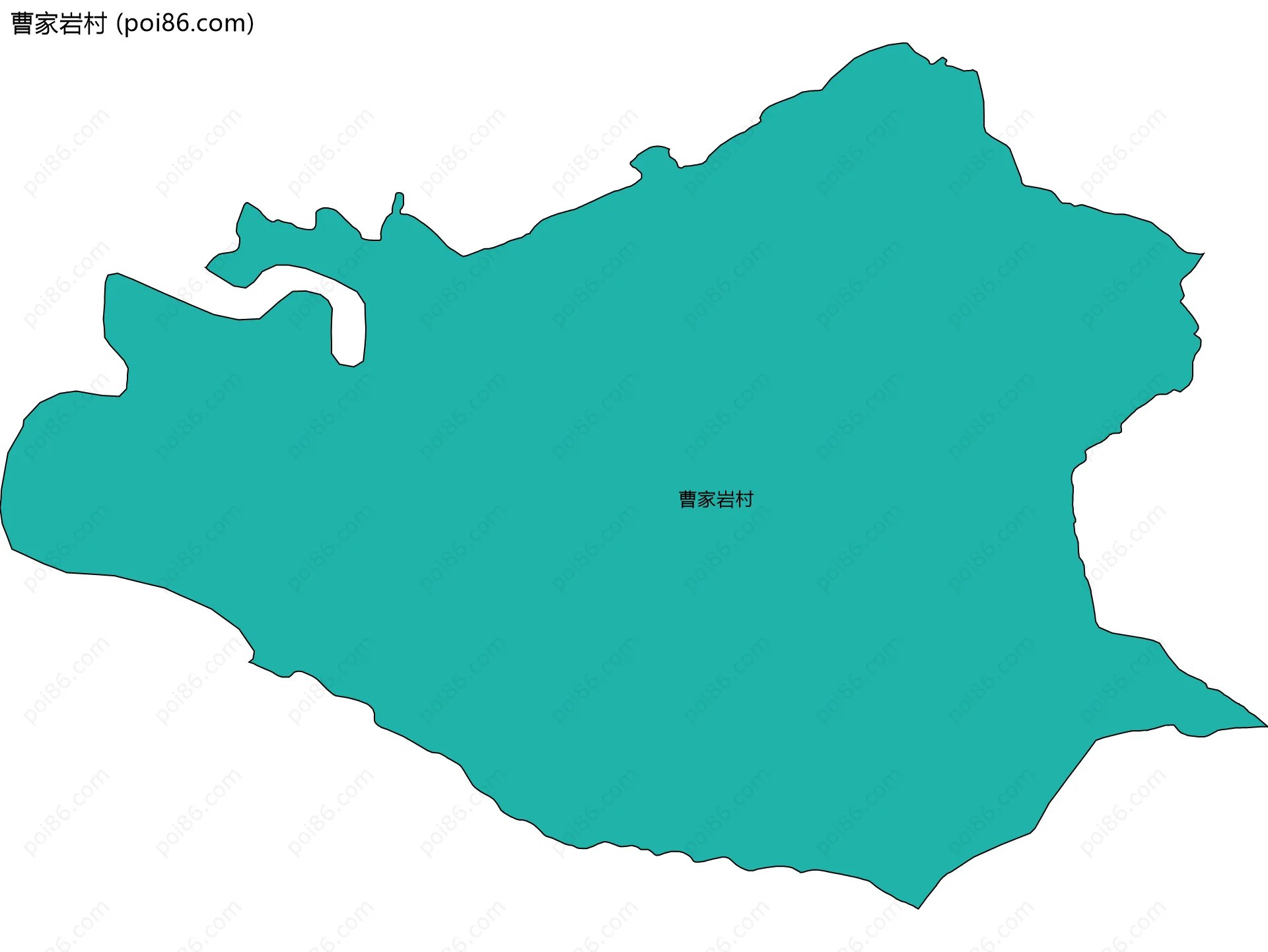 曹家岩村边界地图