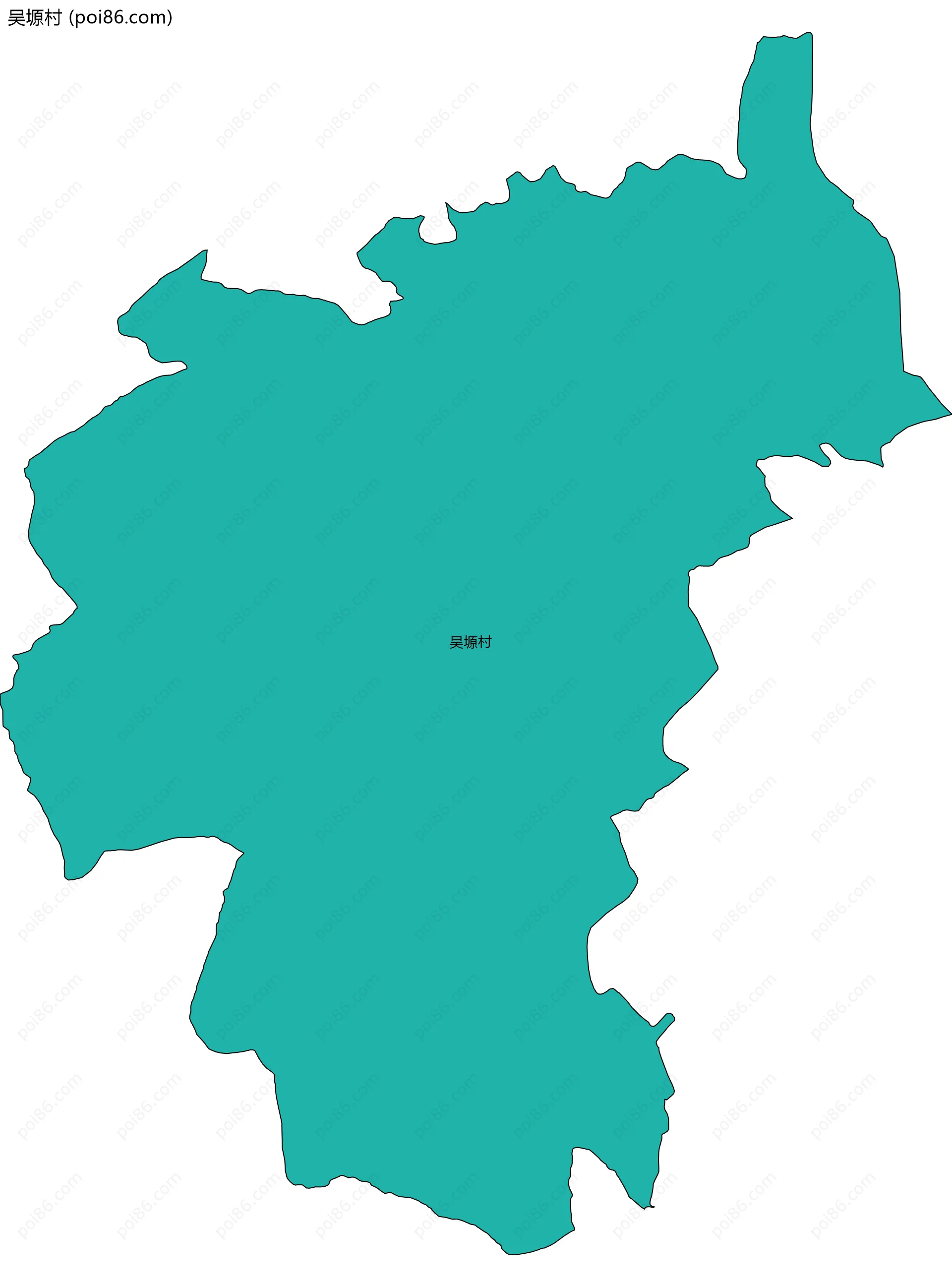 吴塬村边界地图