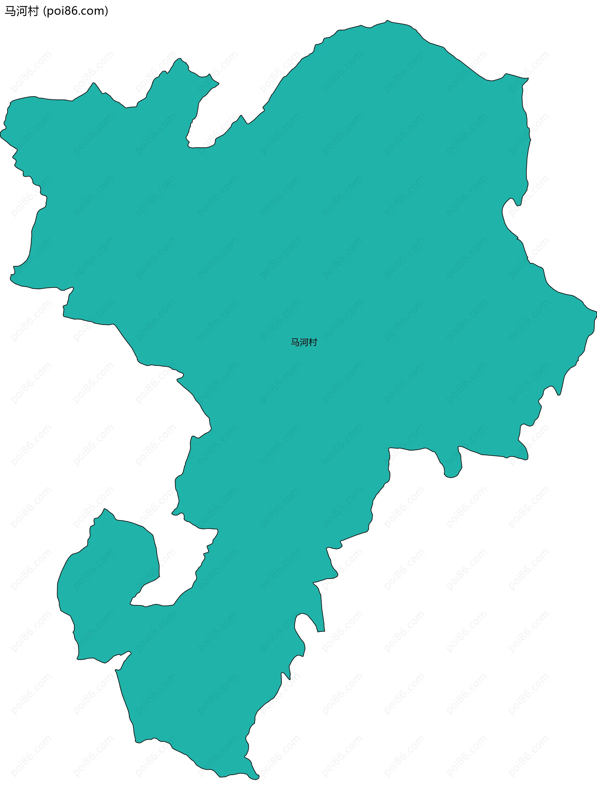 马河村边界地图
