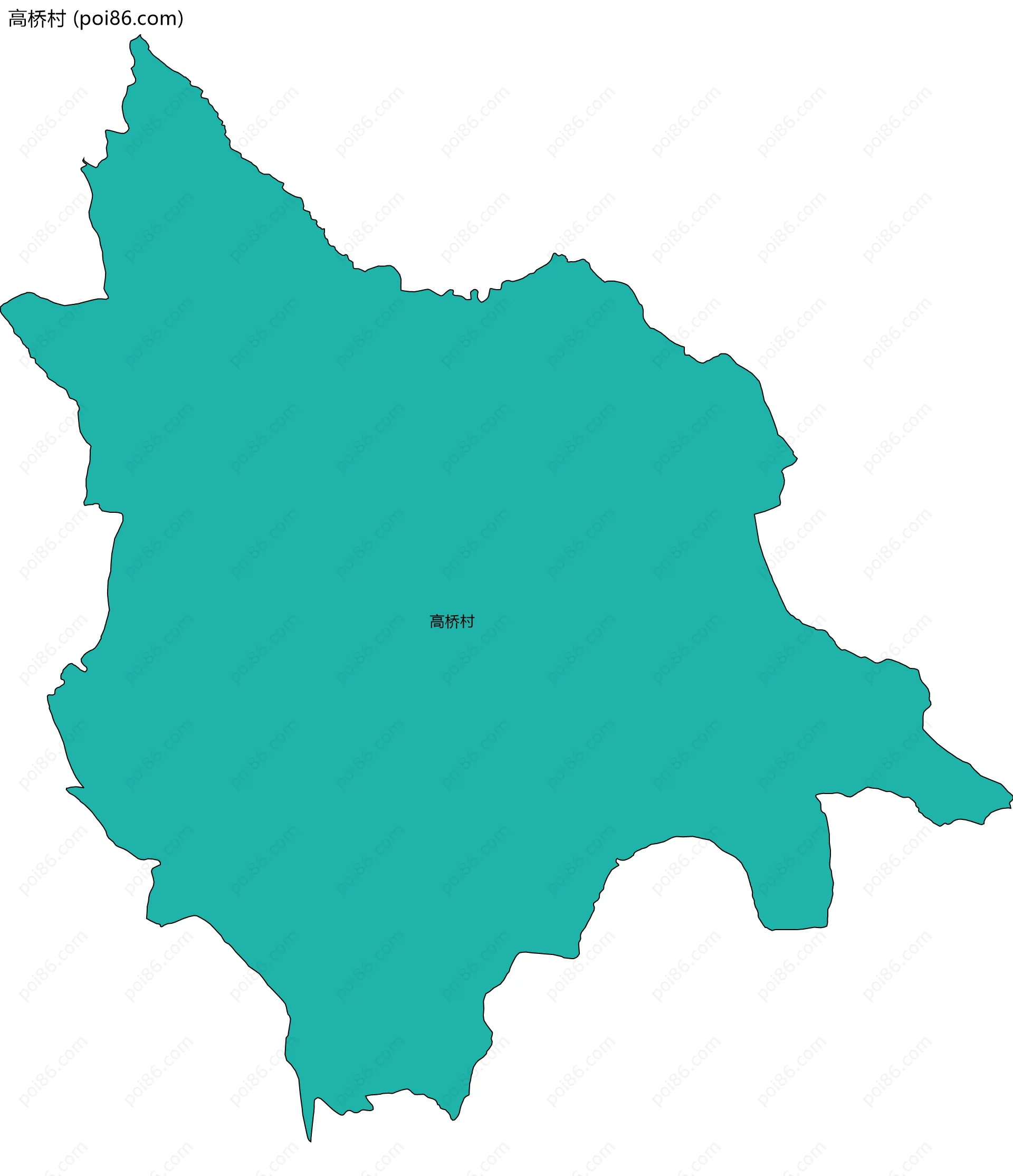 高桥村边界地图