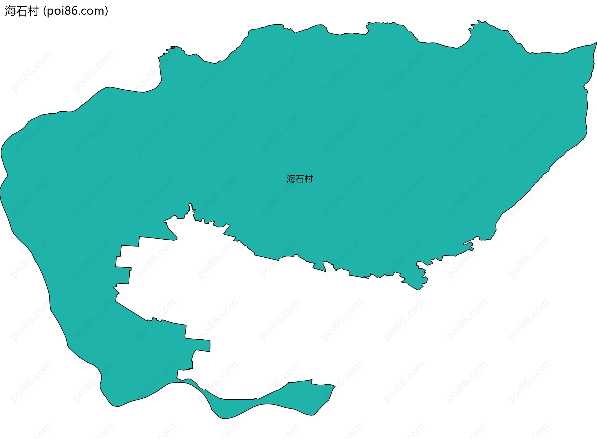 海石村边界地图