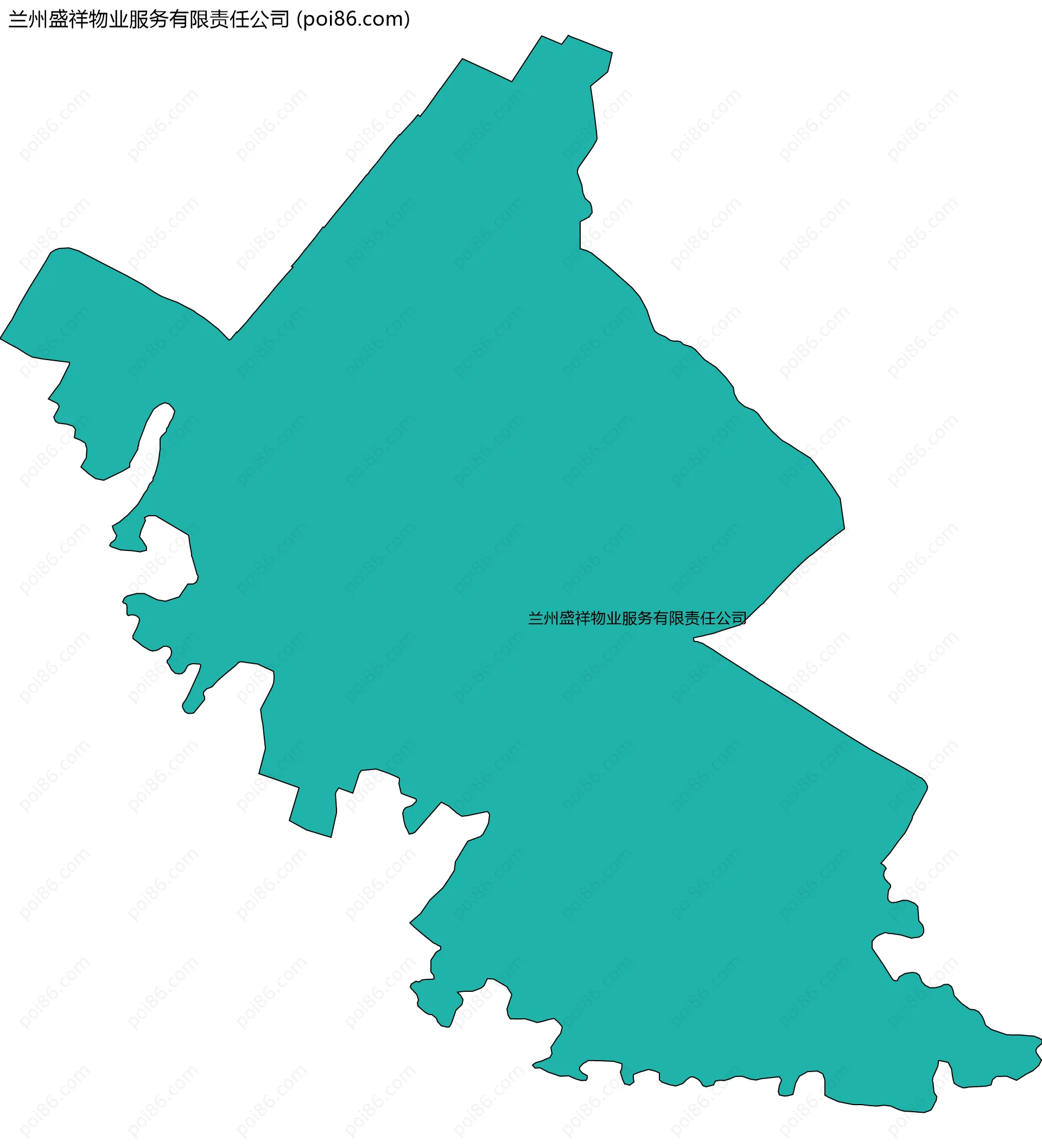 兰州盛祥物业服务有限责任公司边界地图