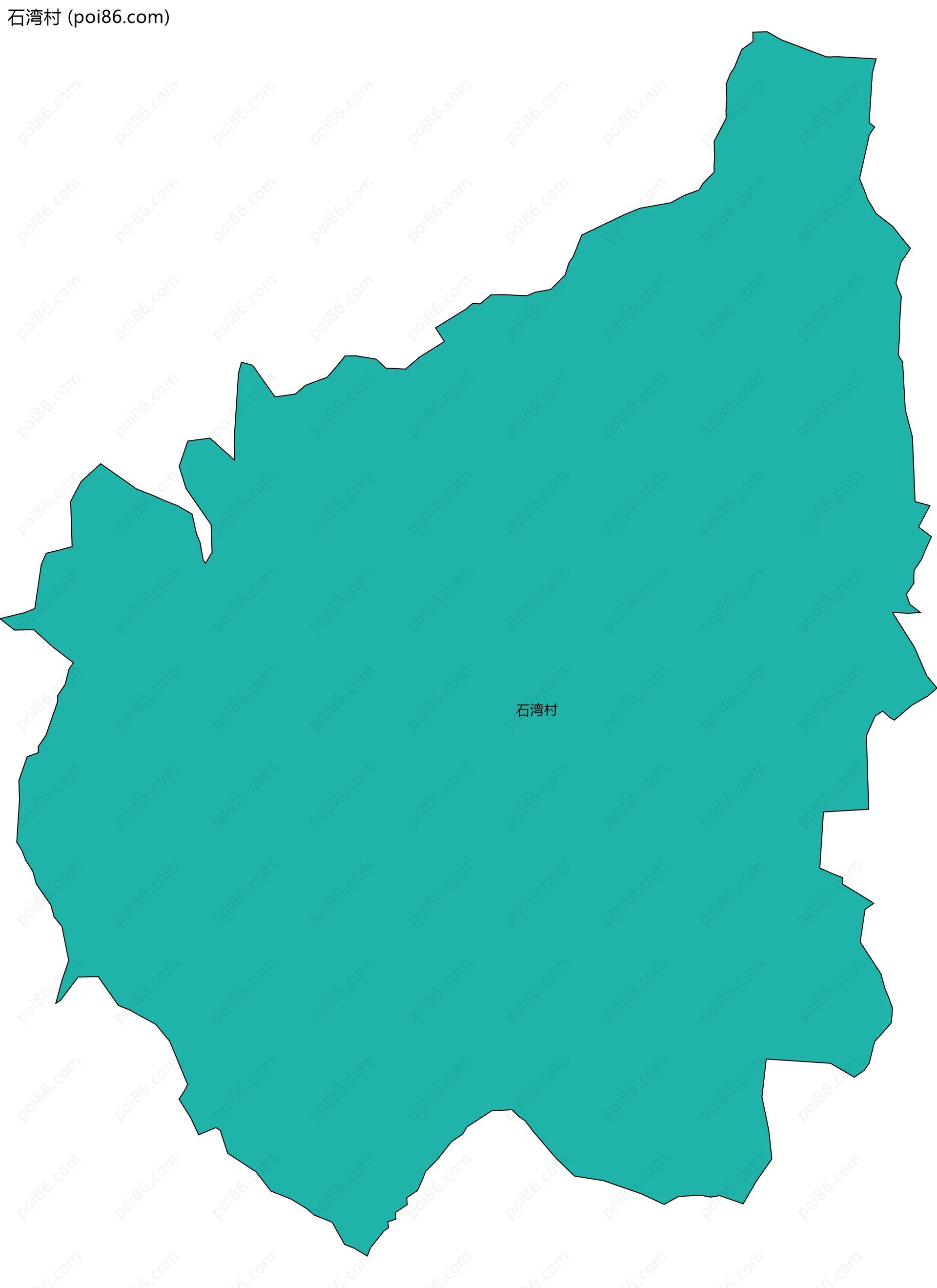 石湾村边界地图