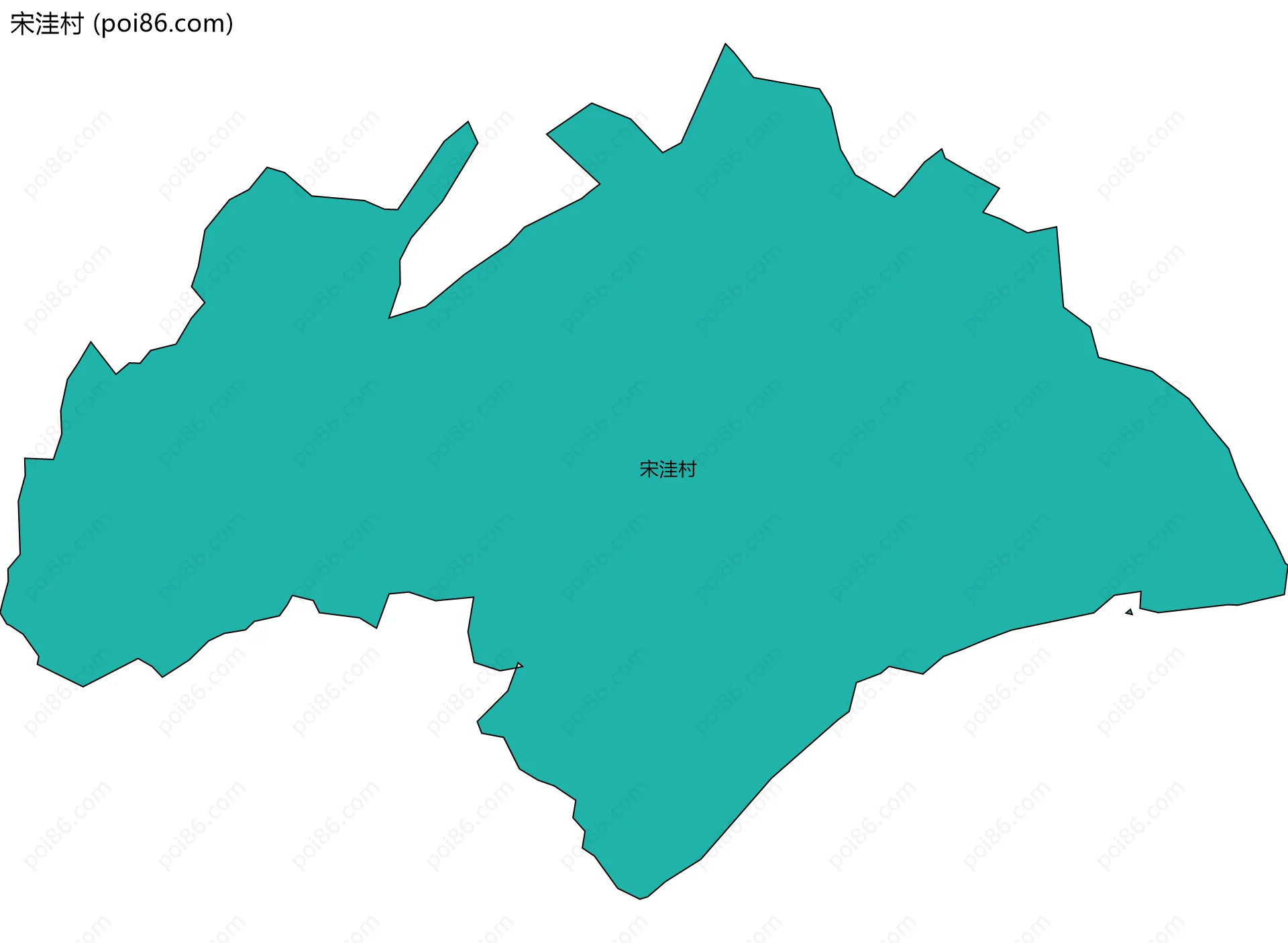 宋洼村边界地图