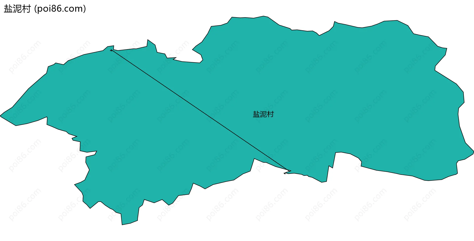 盐泥村边界地图