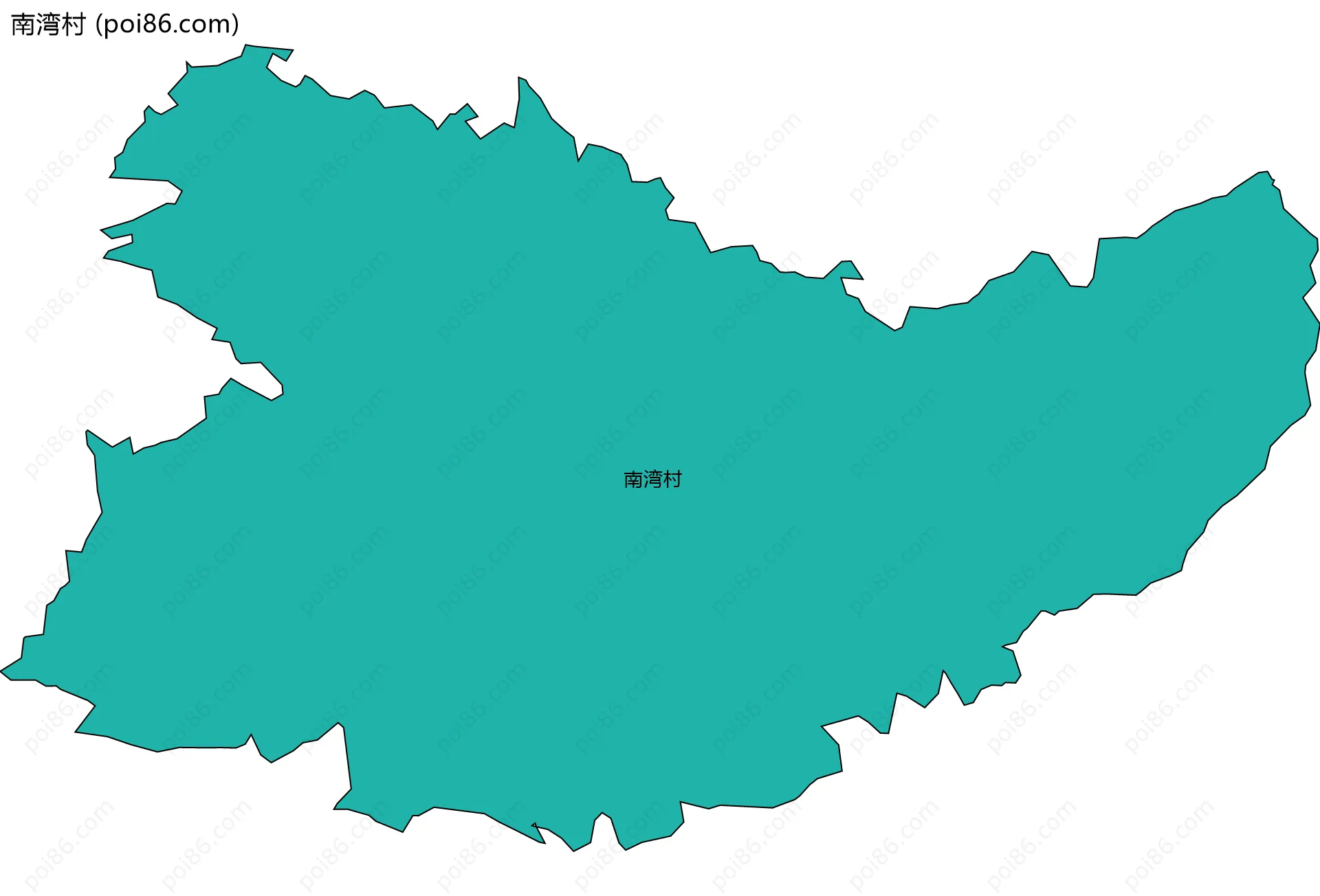 南湾村边界地图
