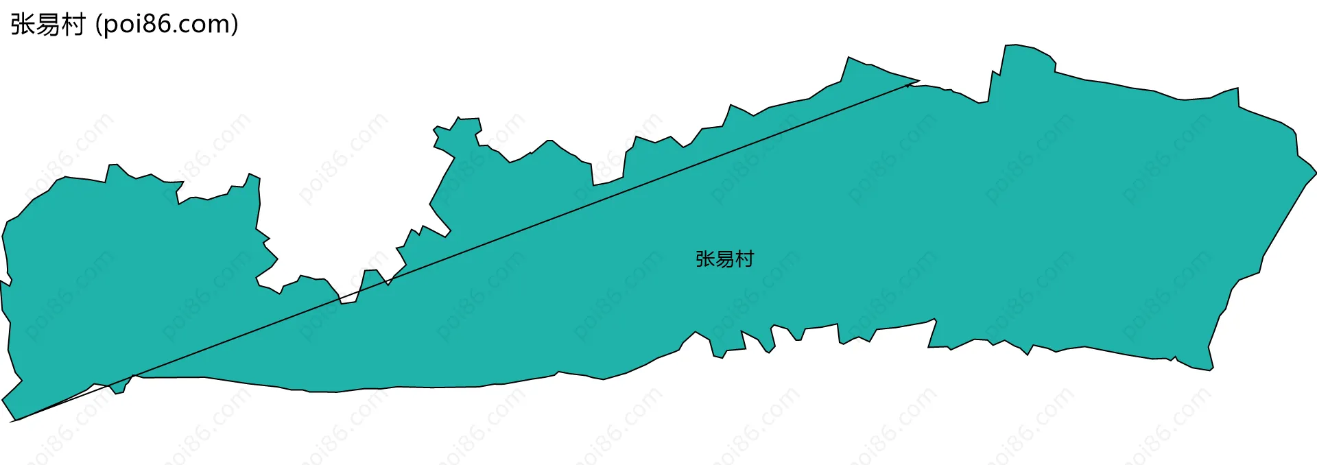 张易村边界地图