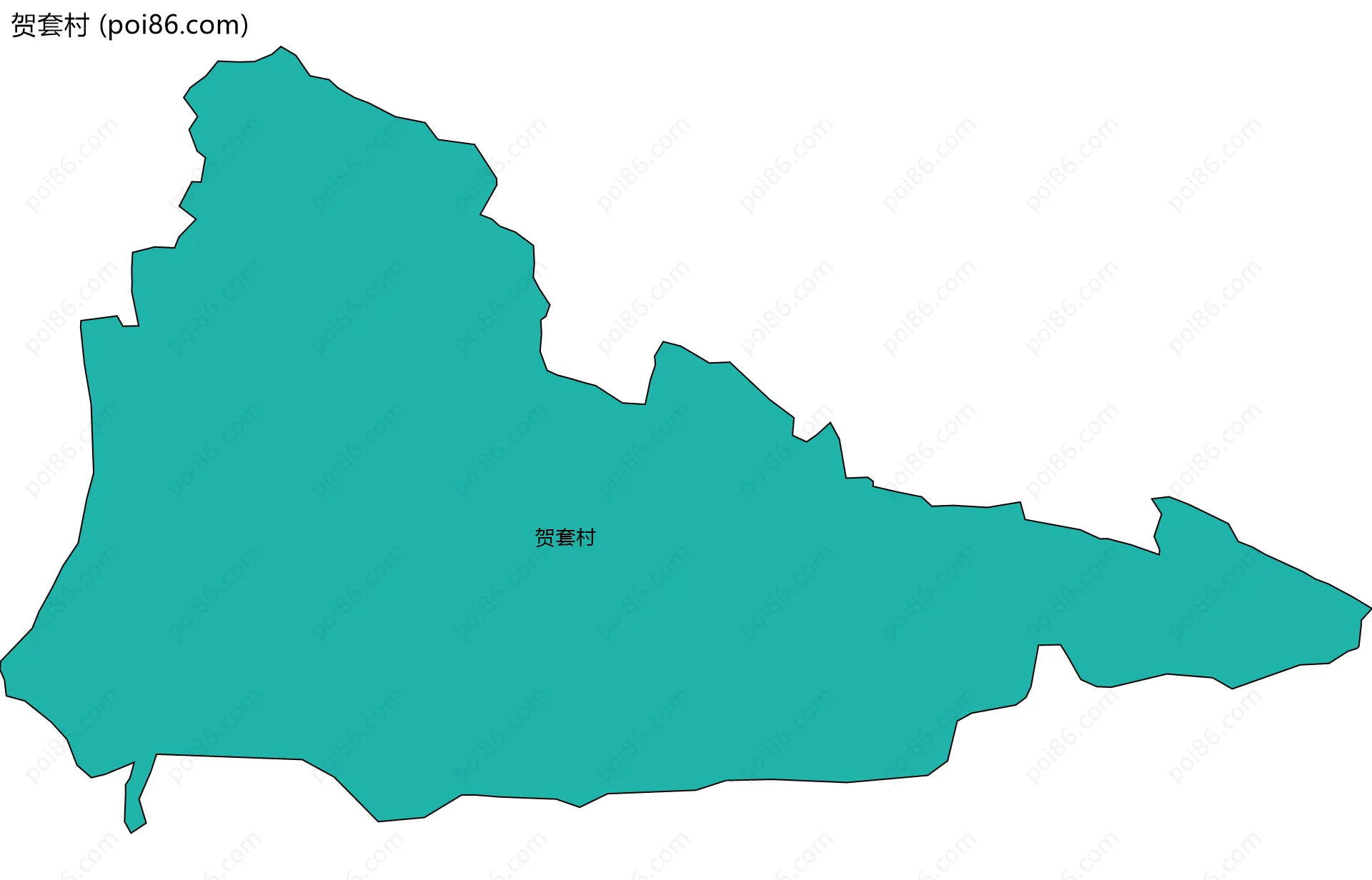 贺套村边界地图