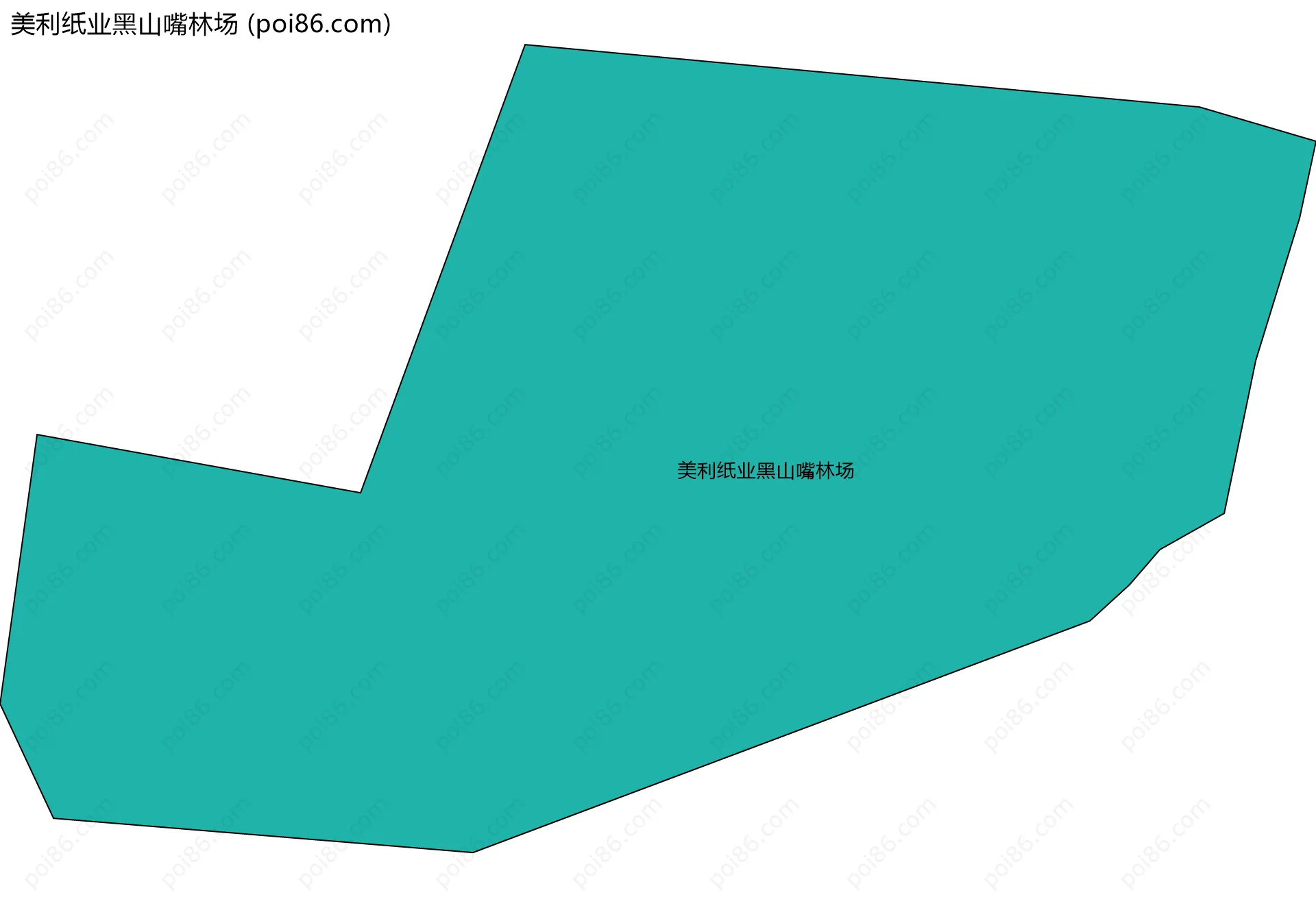 美利纸业黑山嘴林场边界地图