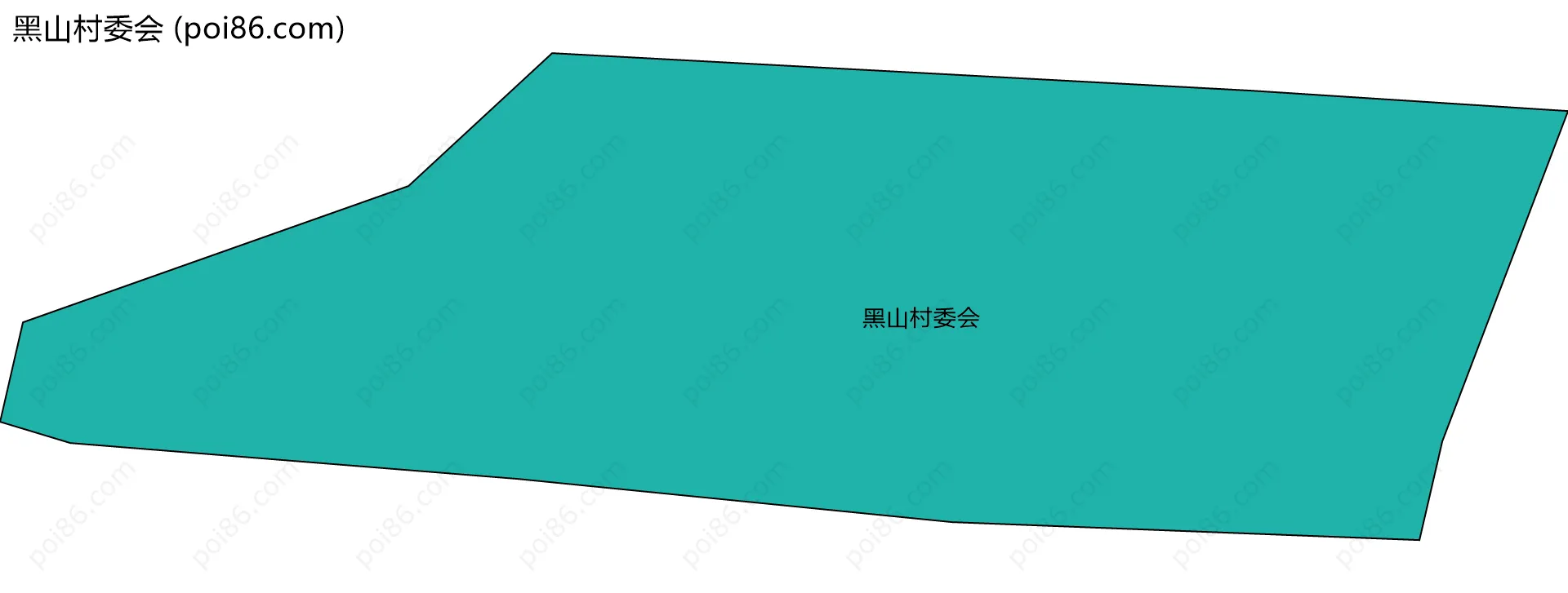 黑山村委会边界地图