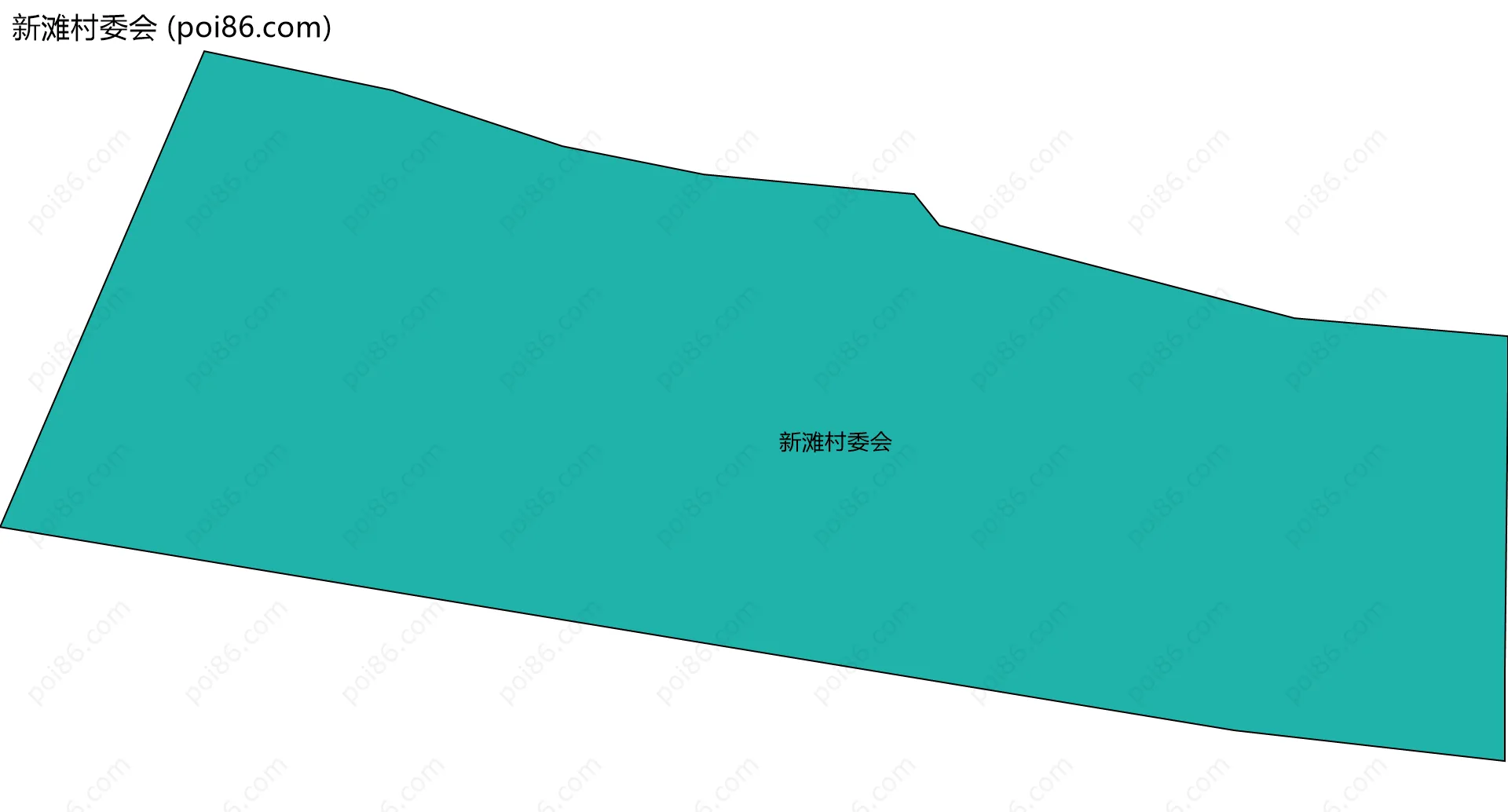 新滩村委会边界地图