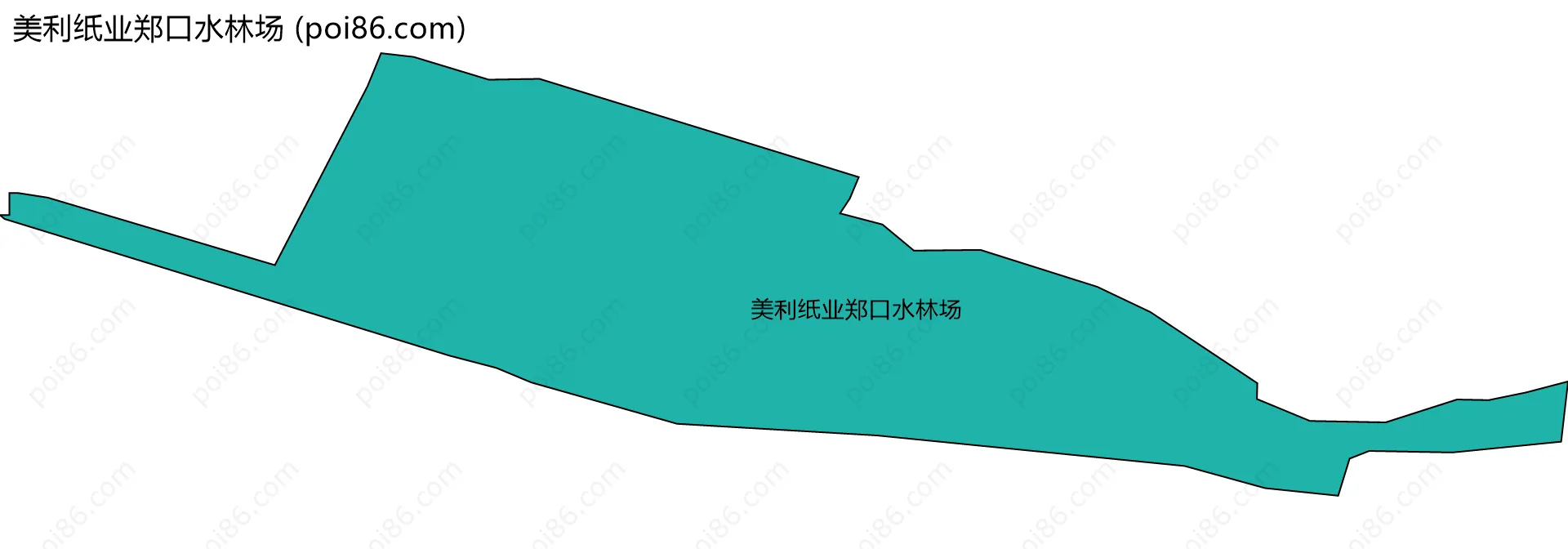 美利纸业郑口水林场边界地图