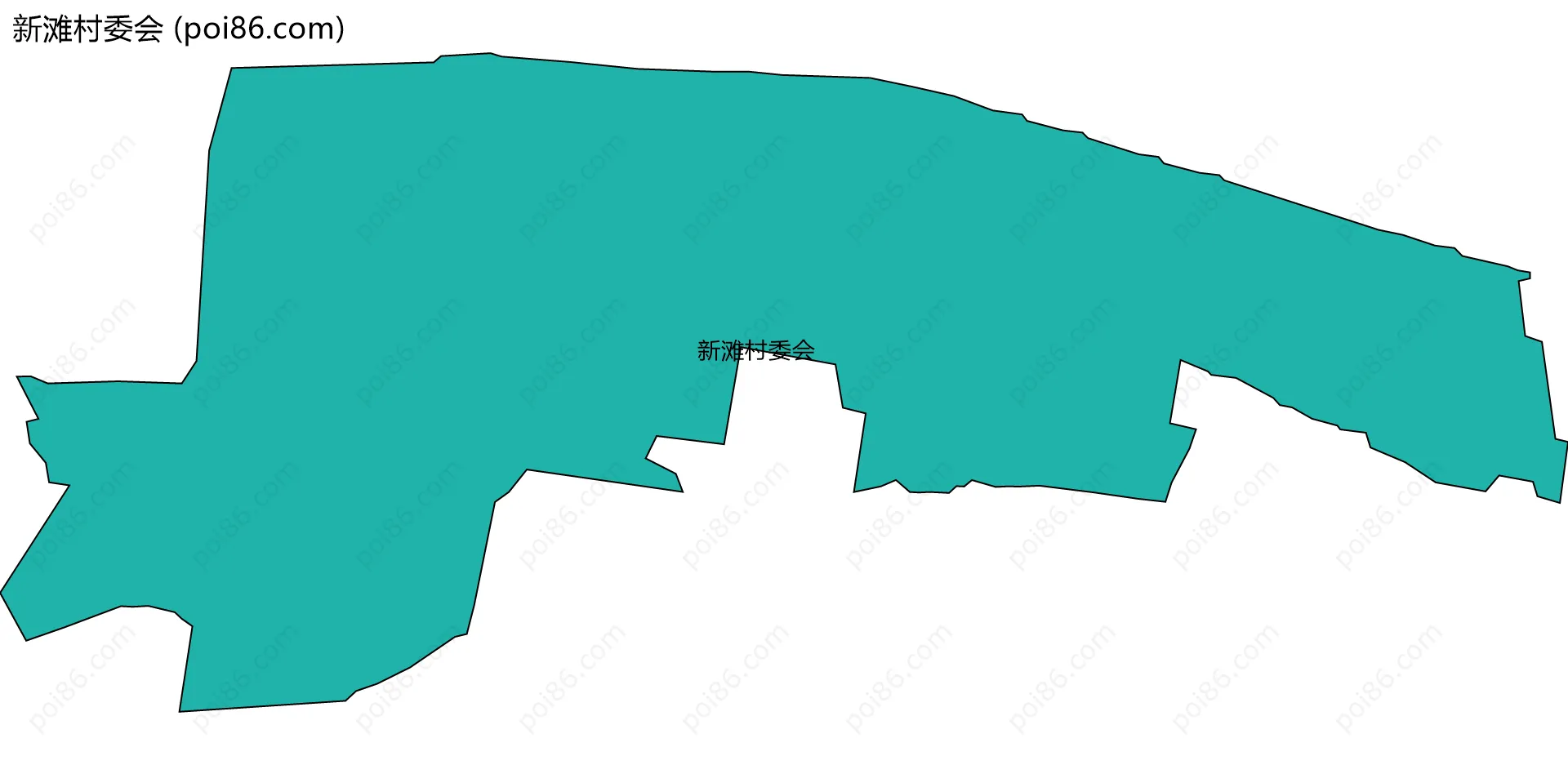 新滩村委会边界地图