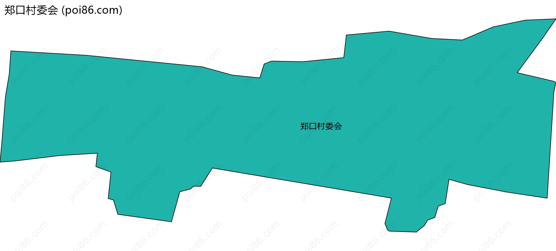 郑口村委会边界地图