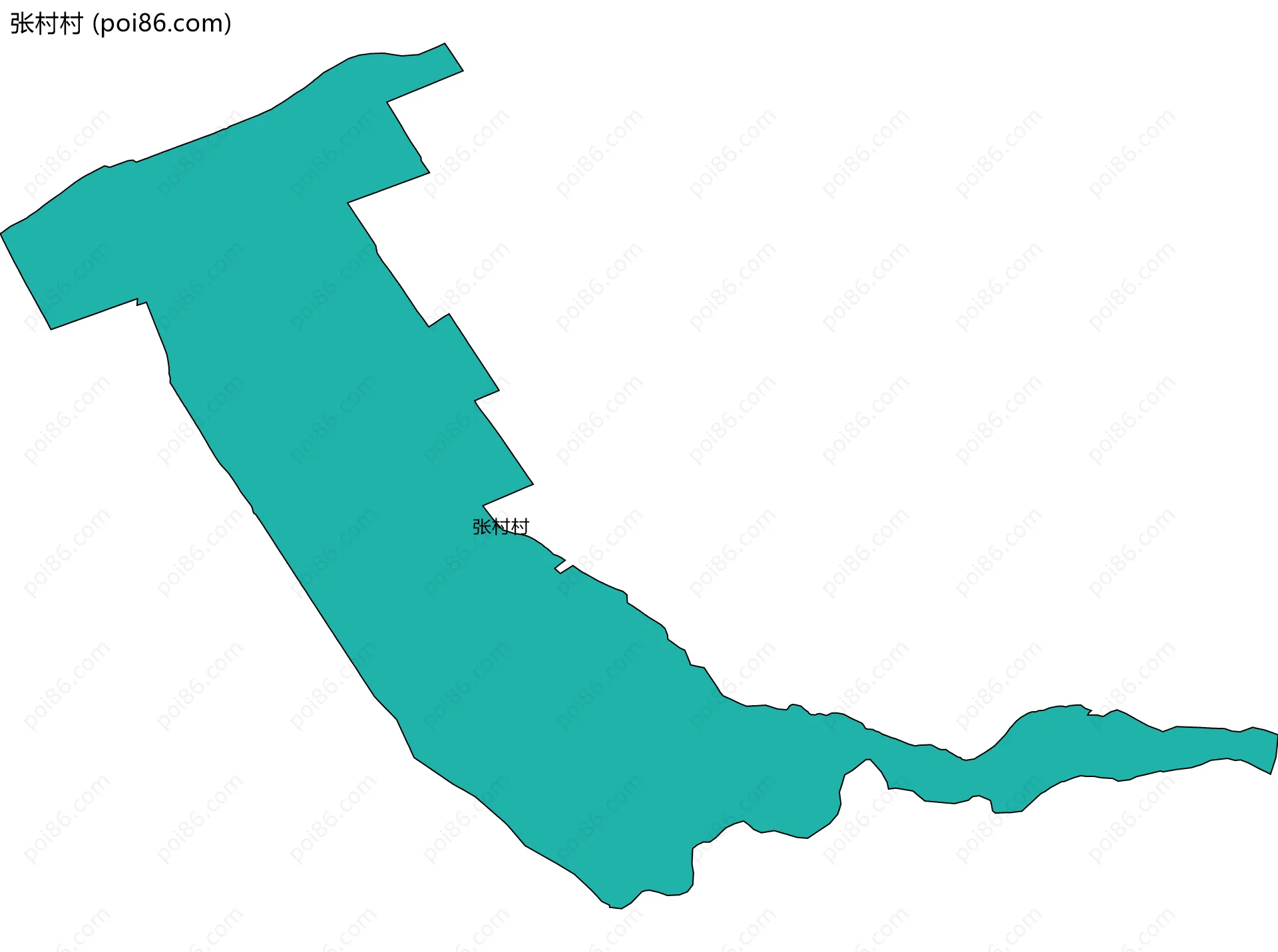 张村村边界地图