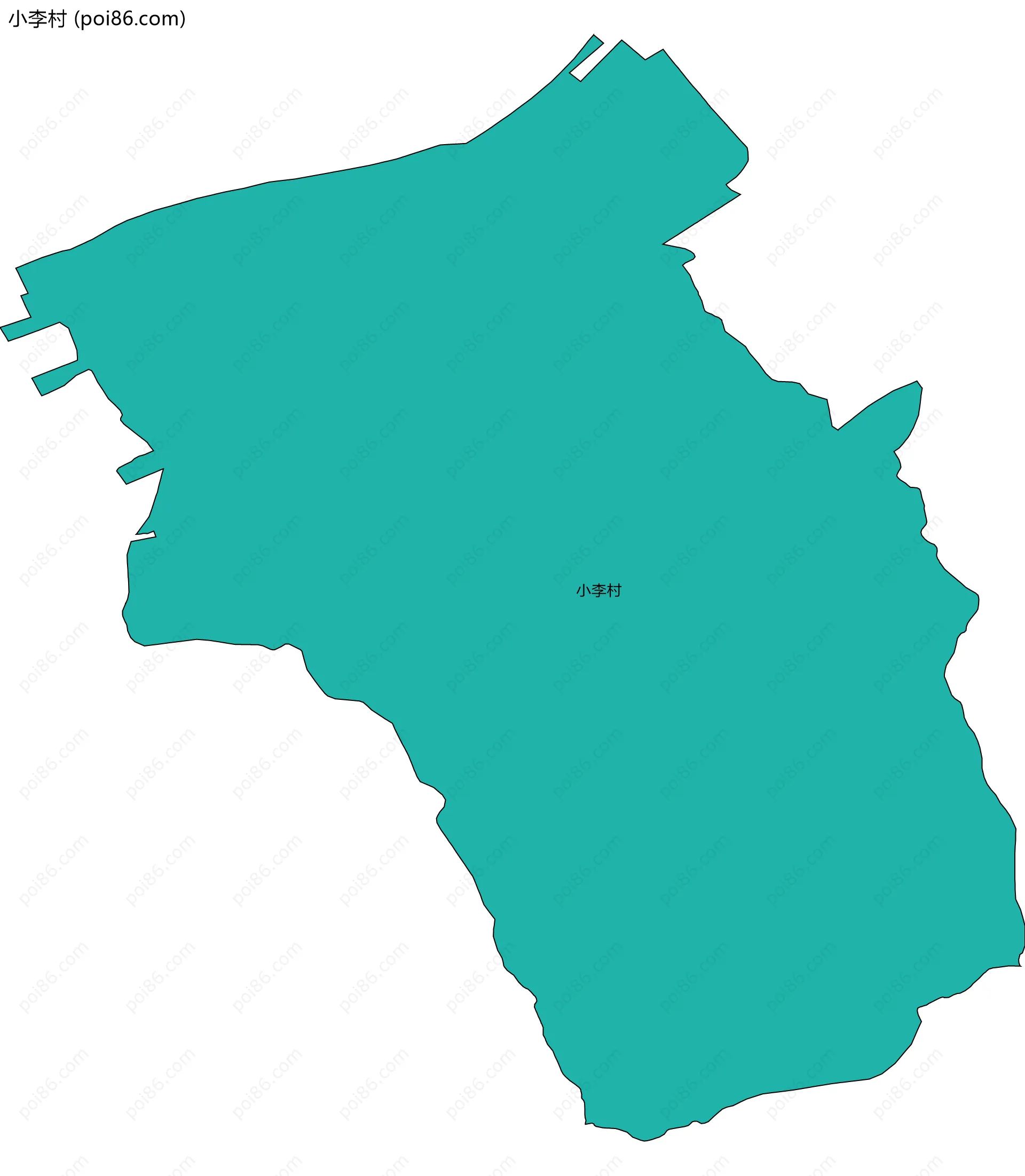 小李村边界地图