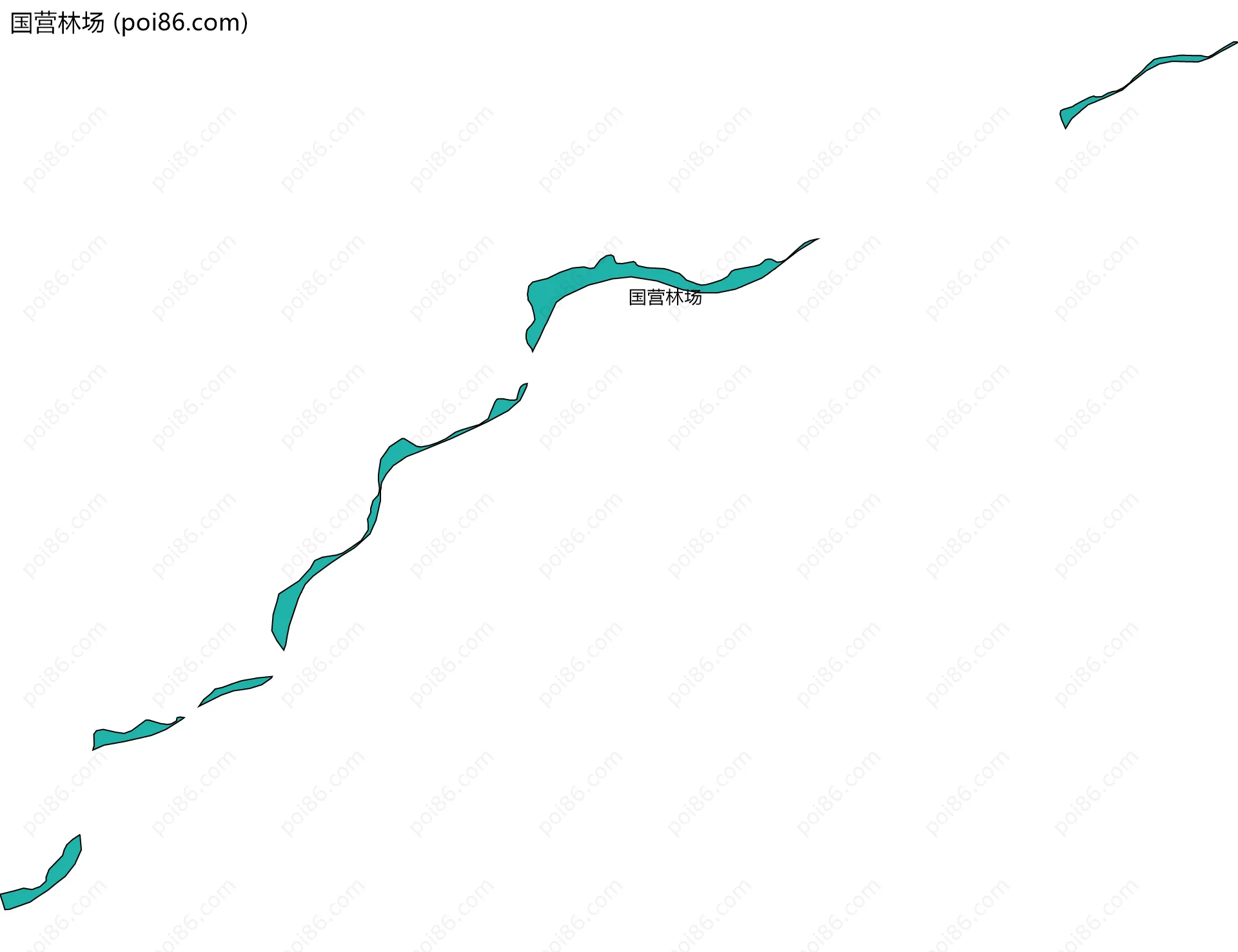 国营林场边界地图