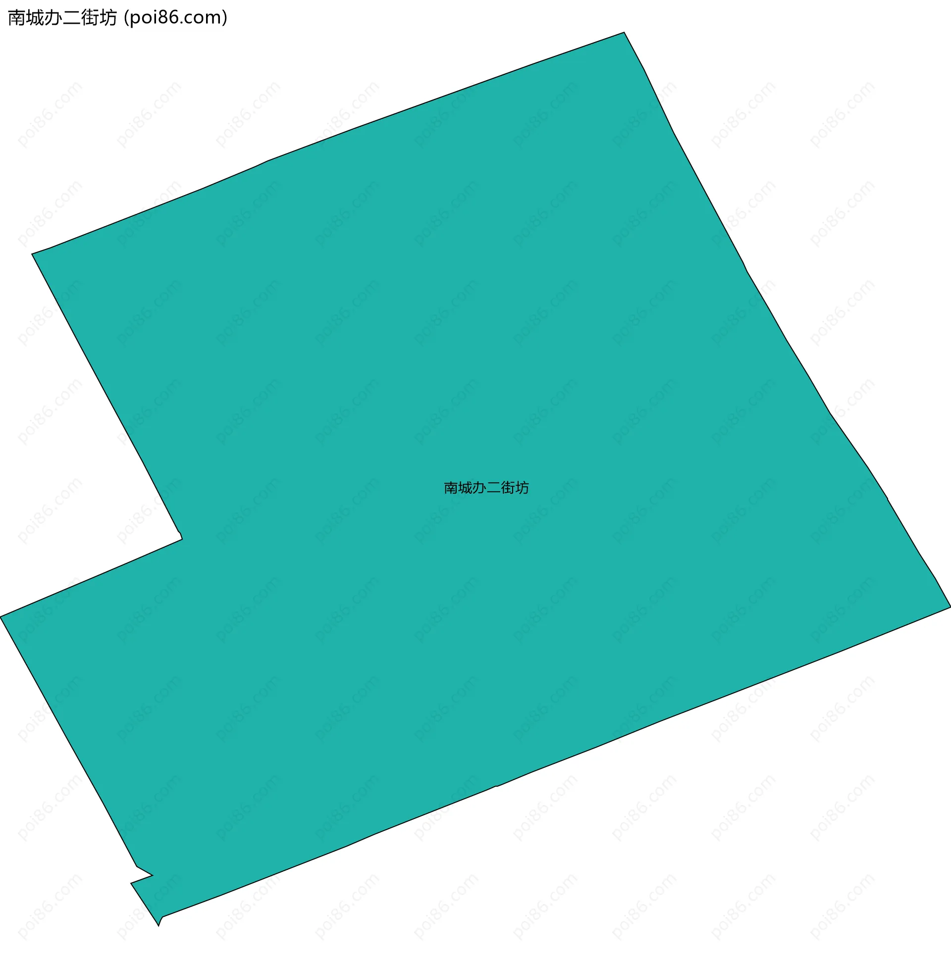 南城办二街坊边界地图