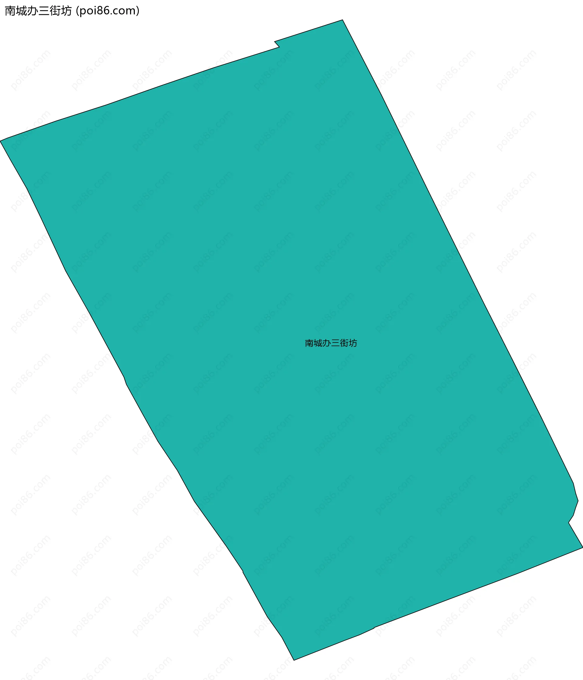 南城办三街坊边界地图